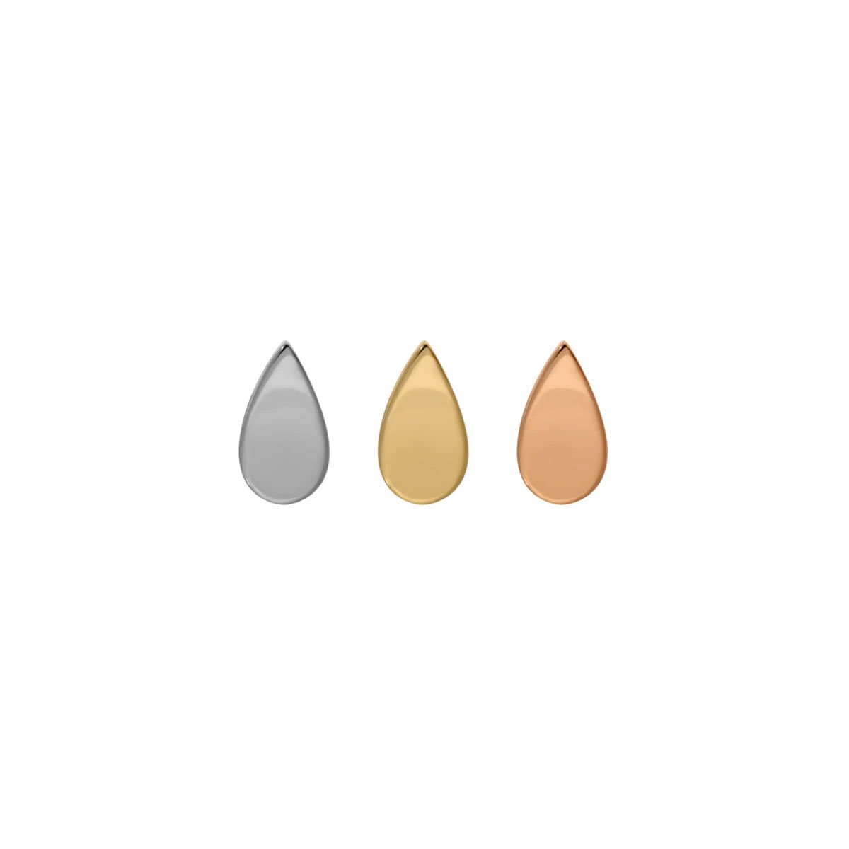 Gold Teardrop End