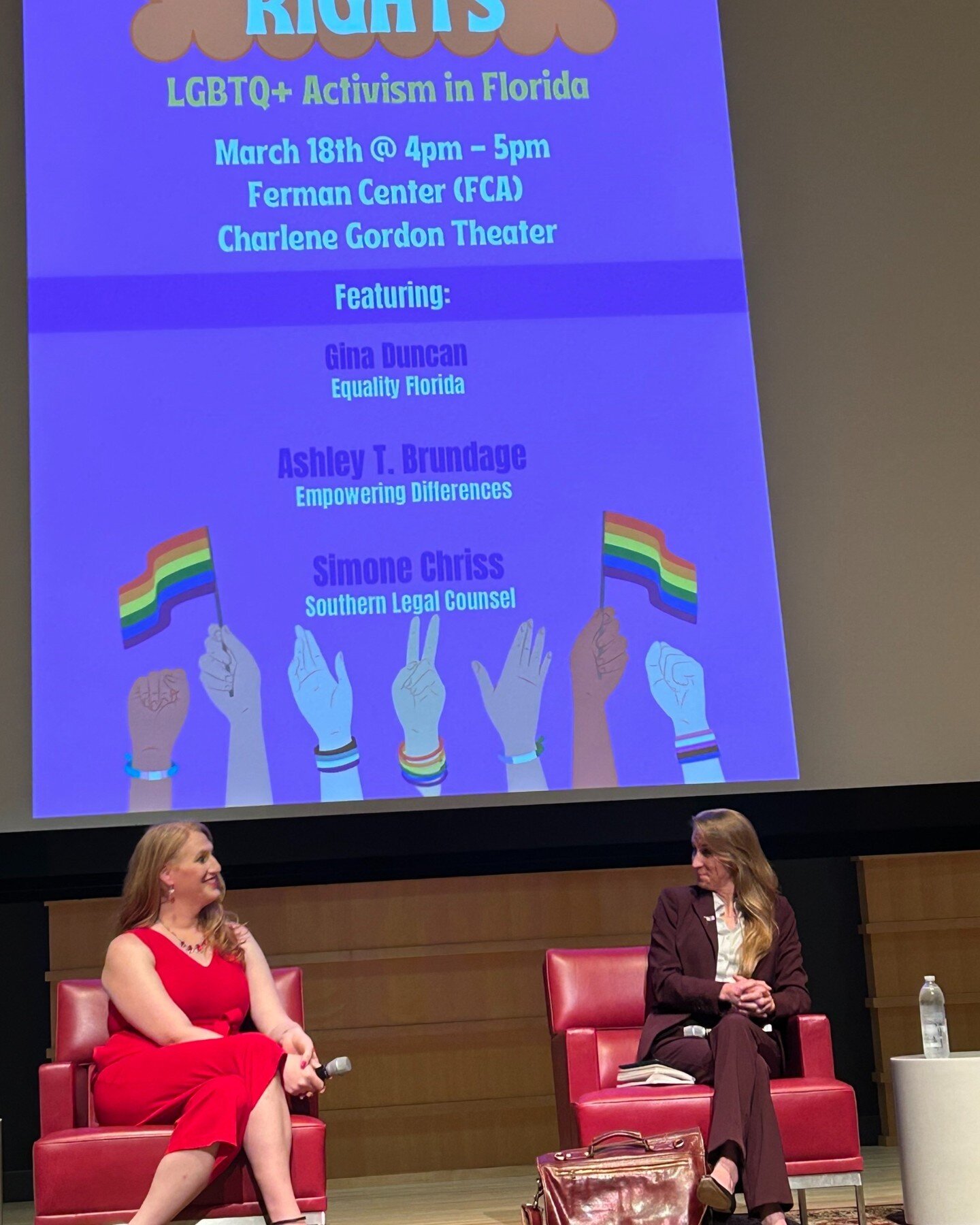 Thank you to the University of Tampa's Women, Gender, and Sexuality Studies Program for inviting SLC's Simone Chriss to speak on the &quot;LGBTQ+ Activism in Florida&quot; panel this week. It was an pleasure to engage in discussion with UT students a