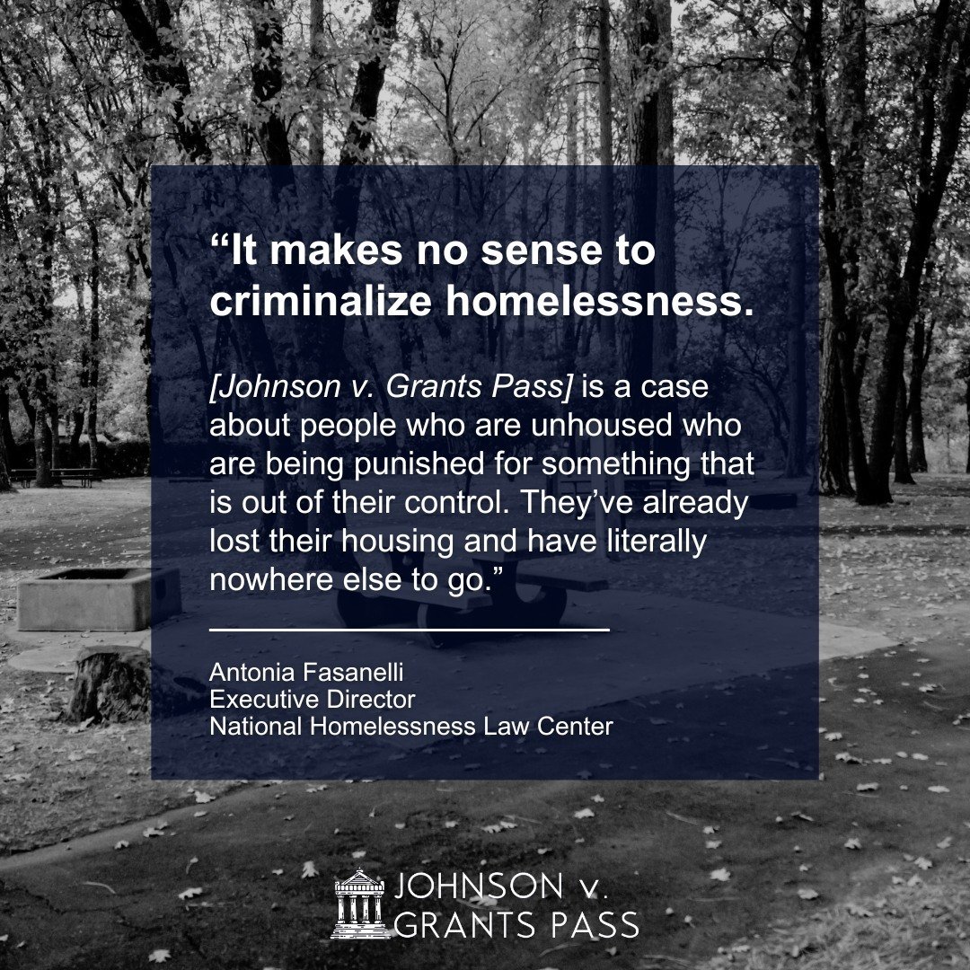 Let's talk about Johnson v. Grants Pass, a pivotal case heading to the Supreme Court. On April 22nd, the Supreme Court will hear the most significant legal battle concerning homelessness in decades.

This case will determine whether cities can punish