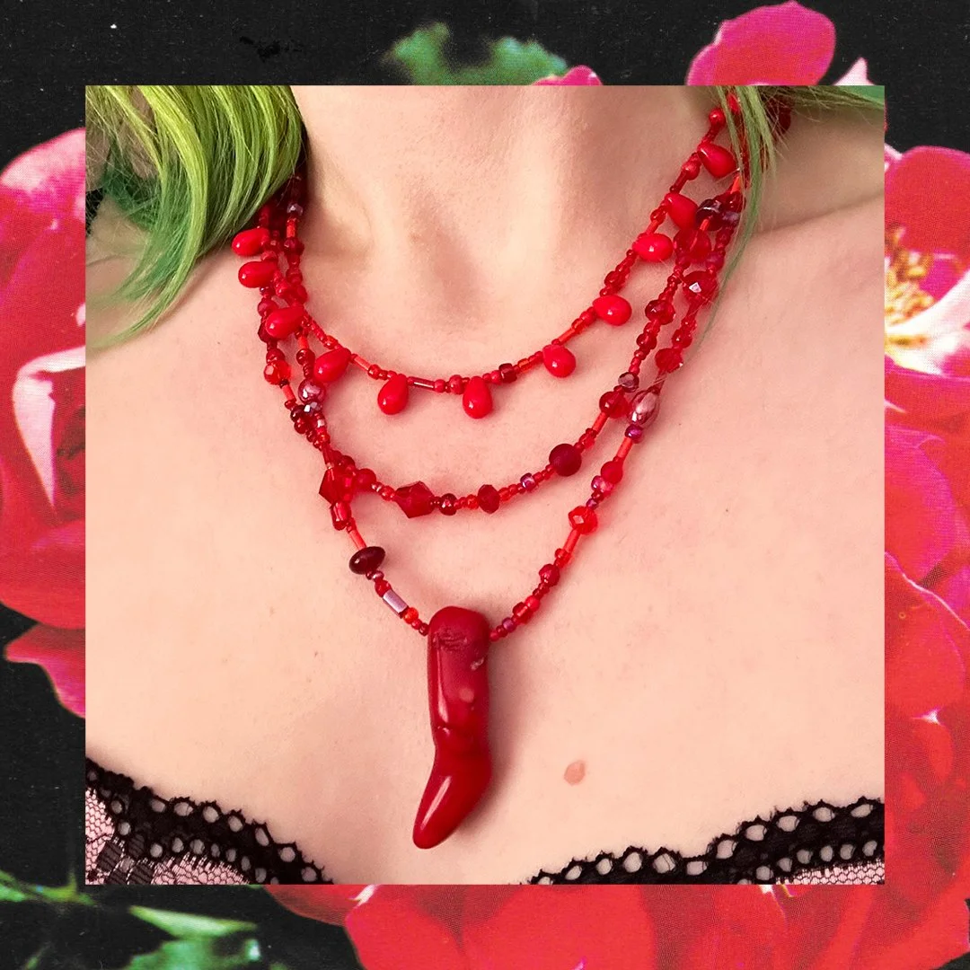 Blood Beaded Necklaces