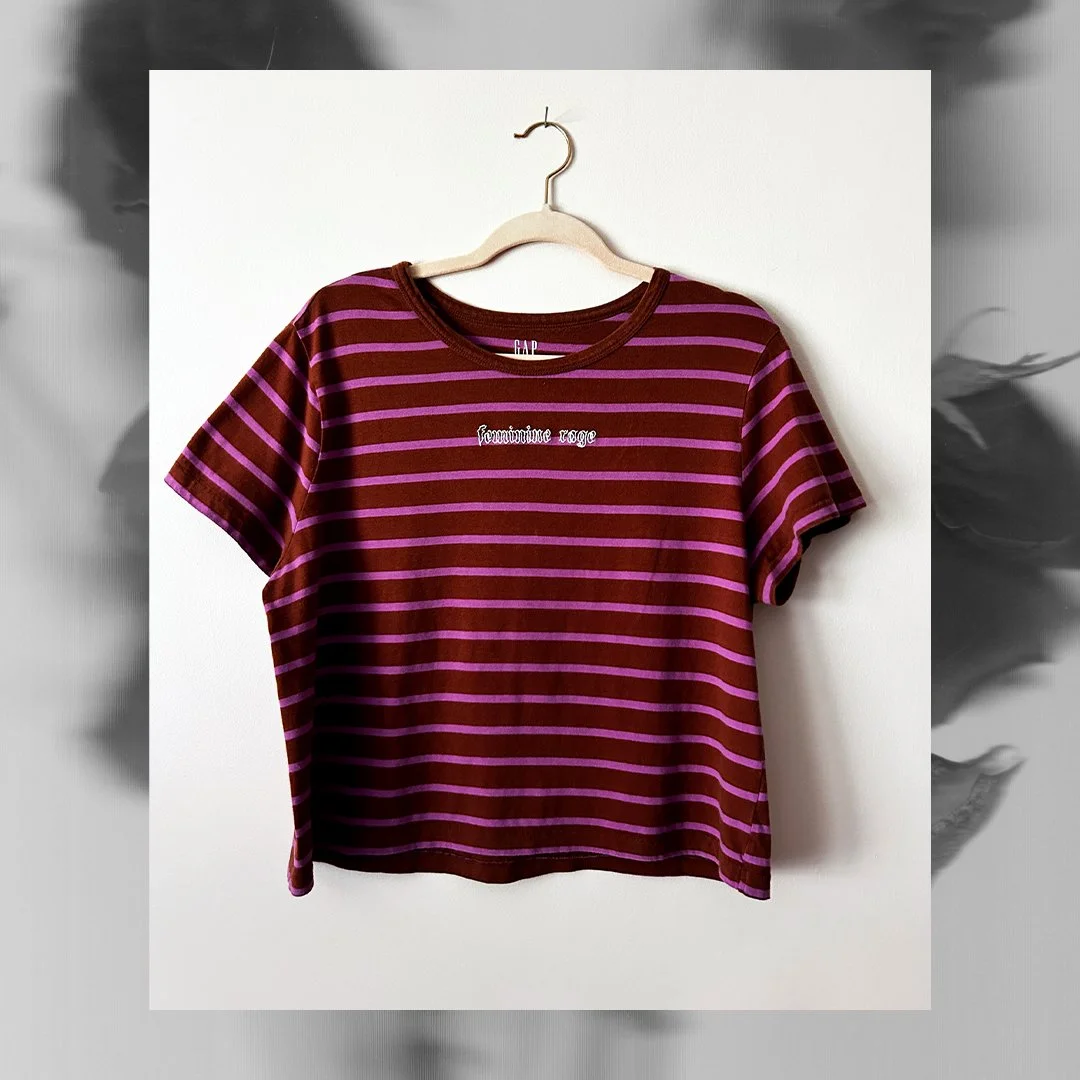 Feminine Rage Embroidered Tee 02