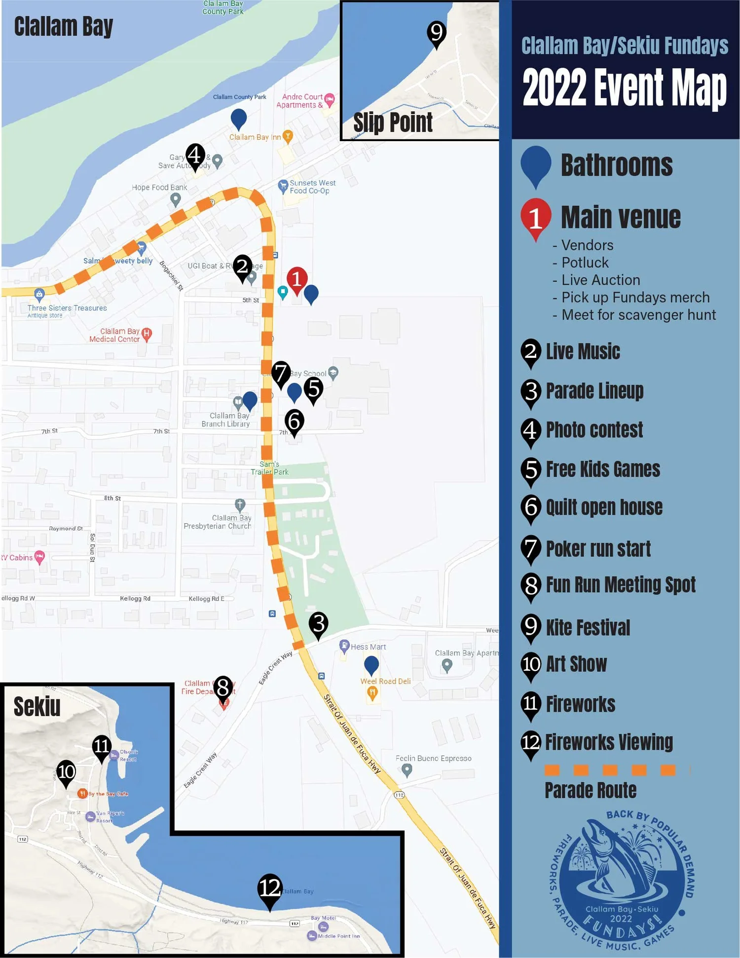 Location — Clallam Bay Sekiu Fundays
