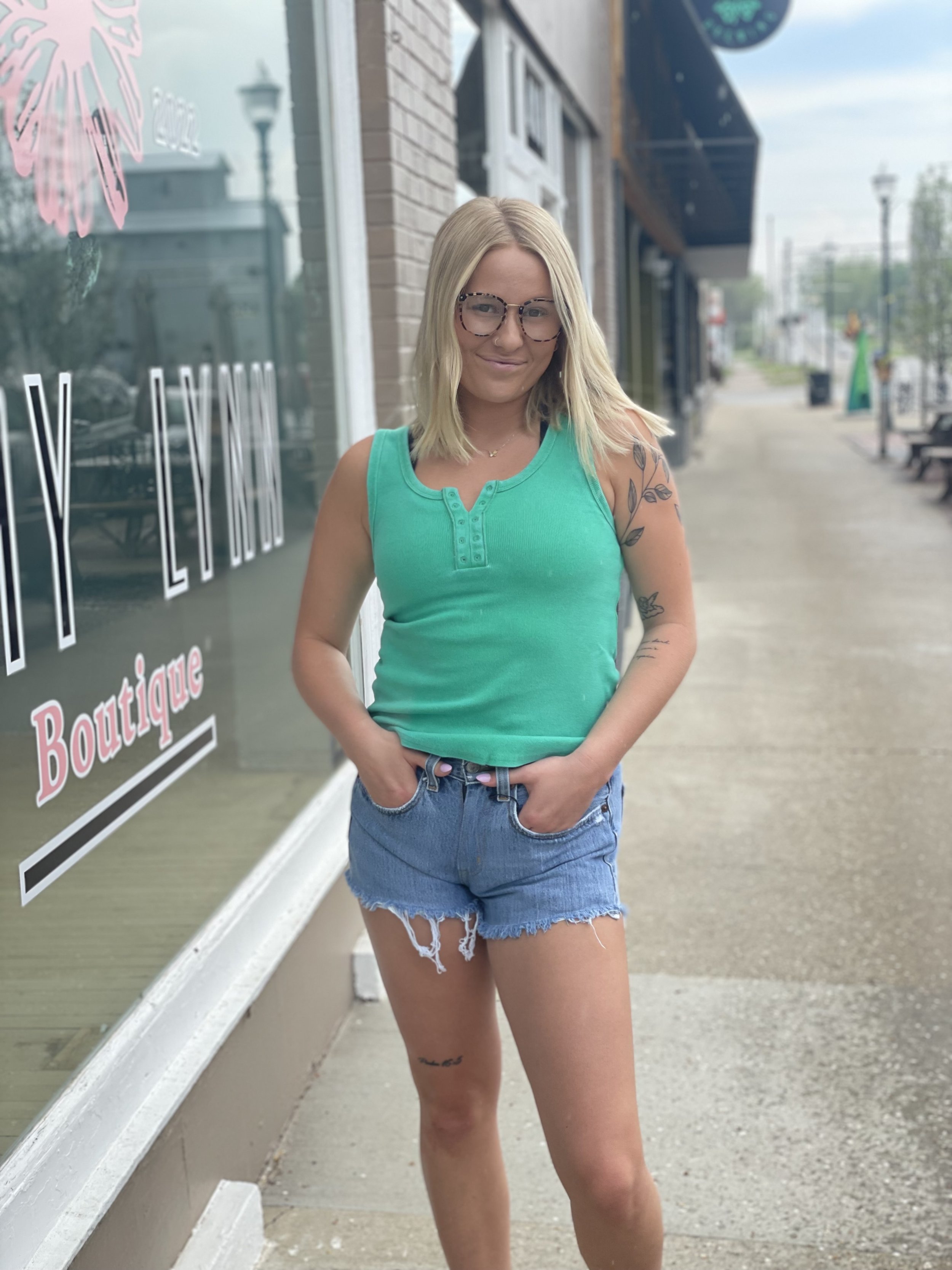 Green Tank Top