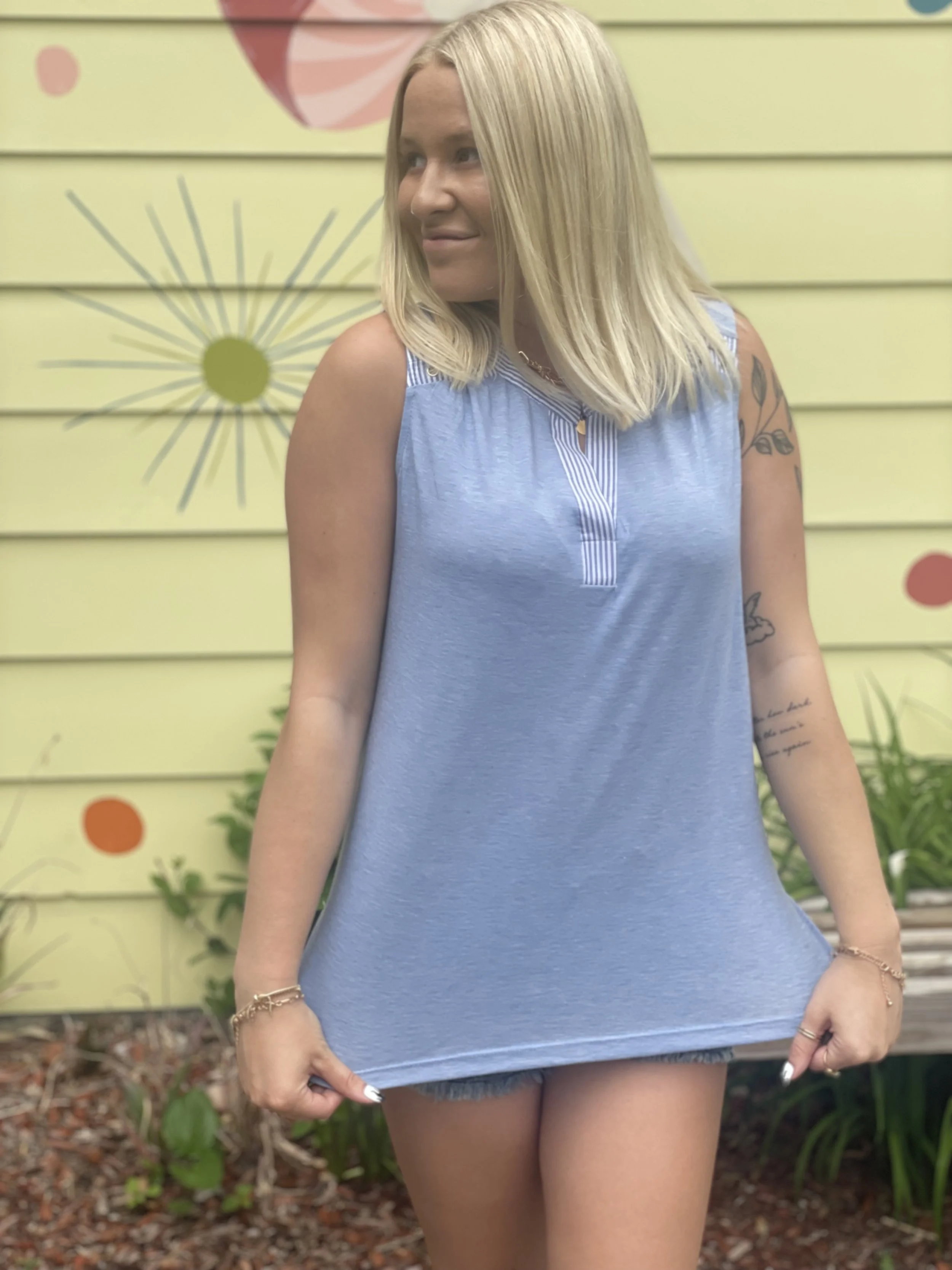 Blue Tank Top