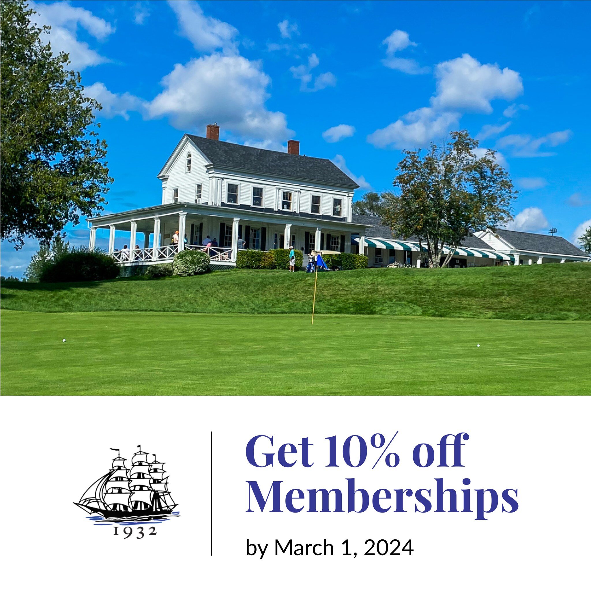 For those eager to join us in 2024, we're offering a 10% discount on memberships purchased by March 1, 2024. We're introducing an exclusive range of memberships tailored for the full 18-hole experience, including some novel categories, from Young Adu