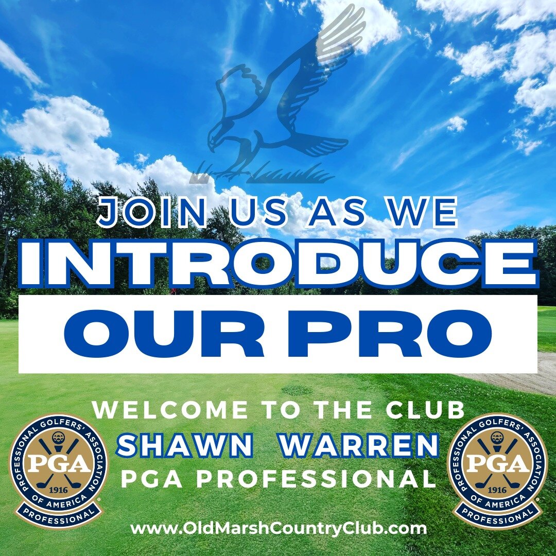 We've had a few questions from members &amp; patrons about who the Old Marsh CC Head Golf Professional will be in 2024.

We're thrilled to announce that we officially have the answer to that question.  This year, Old Marsh CC is pleased to announce S