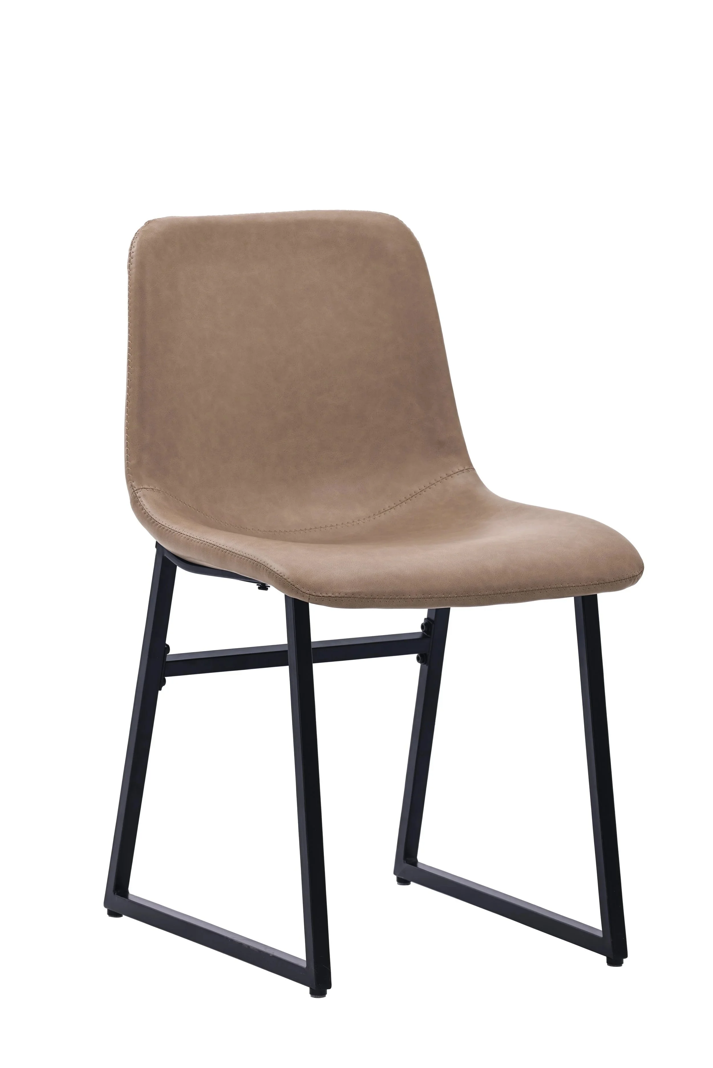Metal Frame Upholstered Bucket Chair
