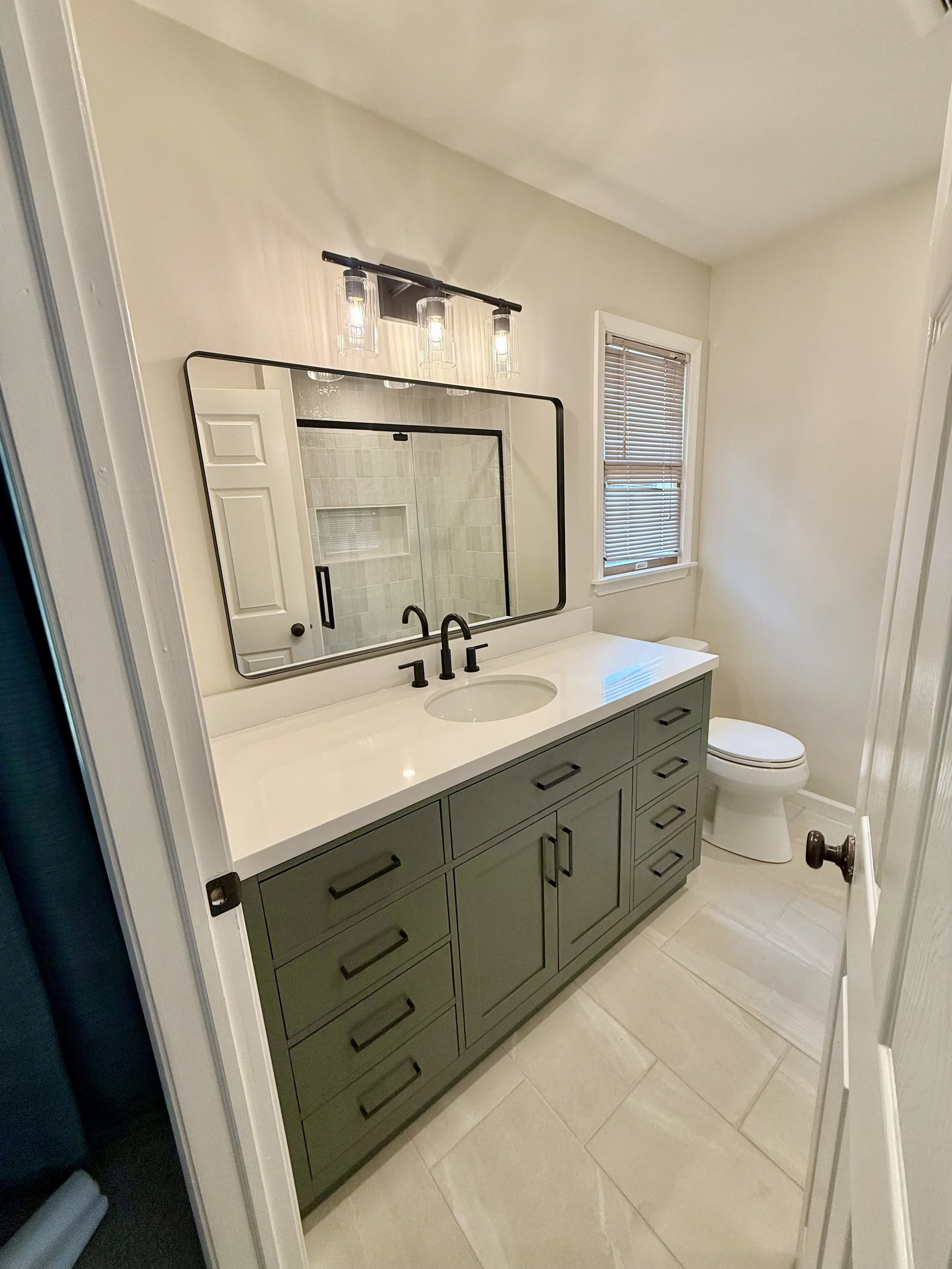 Full Bathroom Remodel with Subway Tile Shower