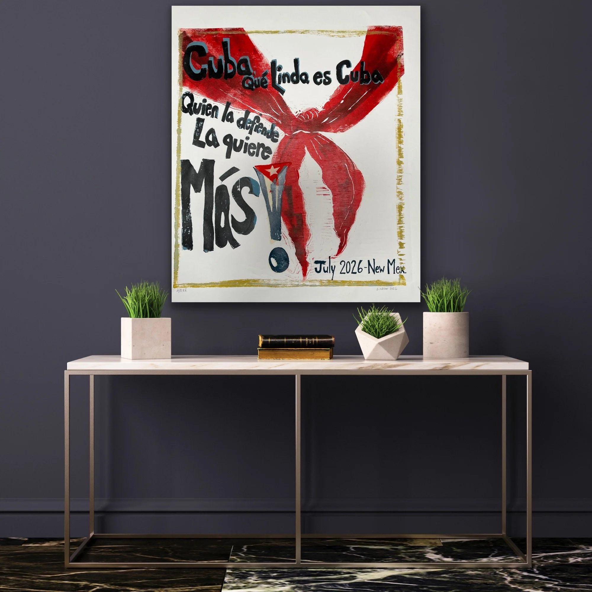 Cuba print on the wall .jpeg