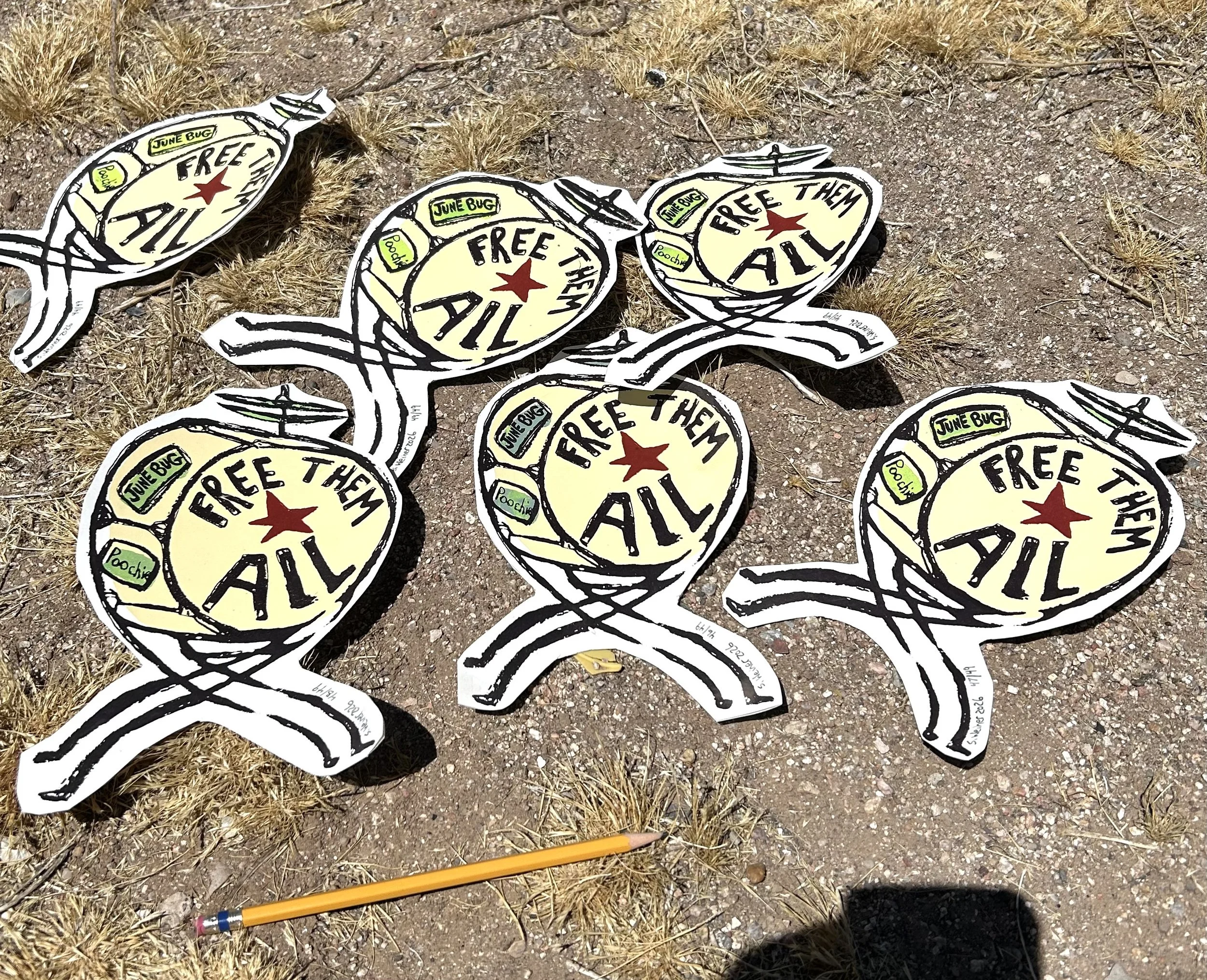 Free Them All stickers !!