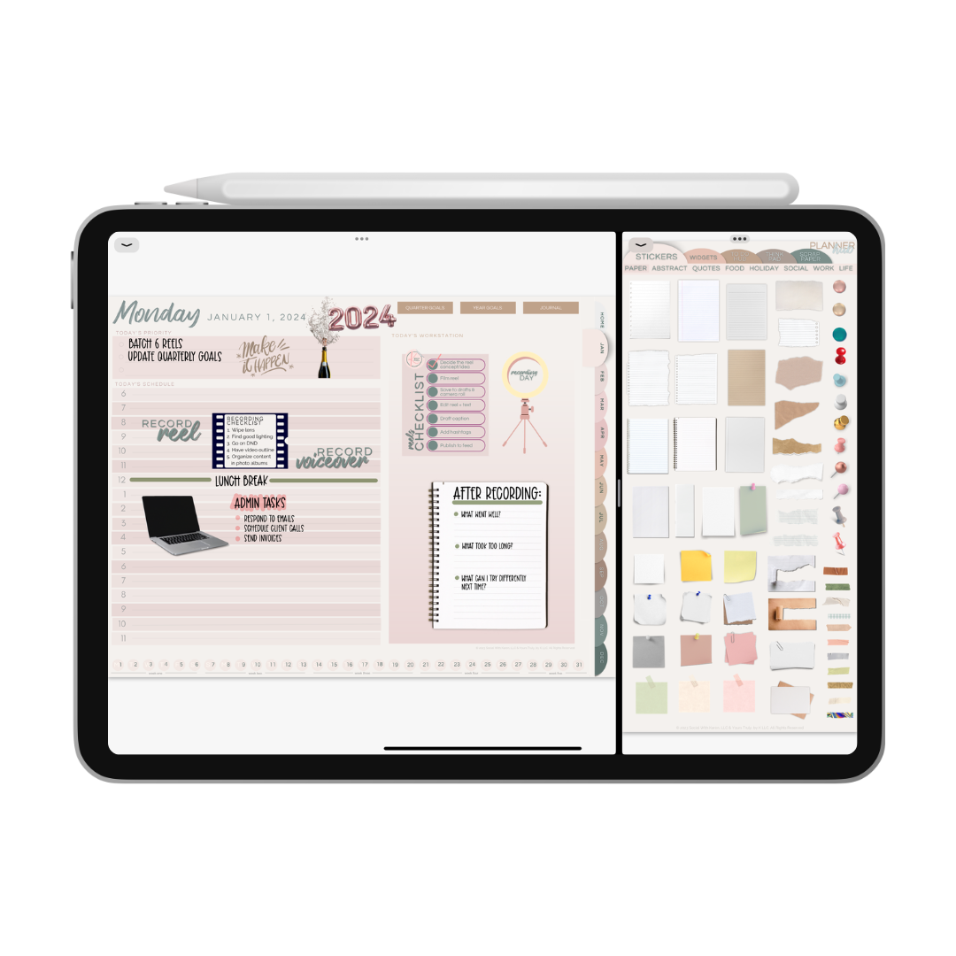 Three ways to use a digital planner to achieve structure on social ...