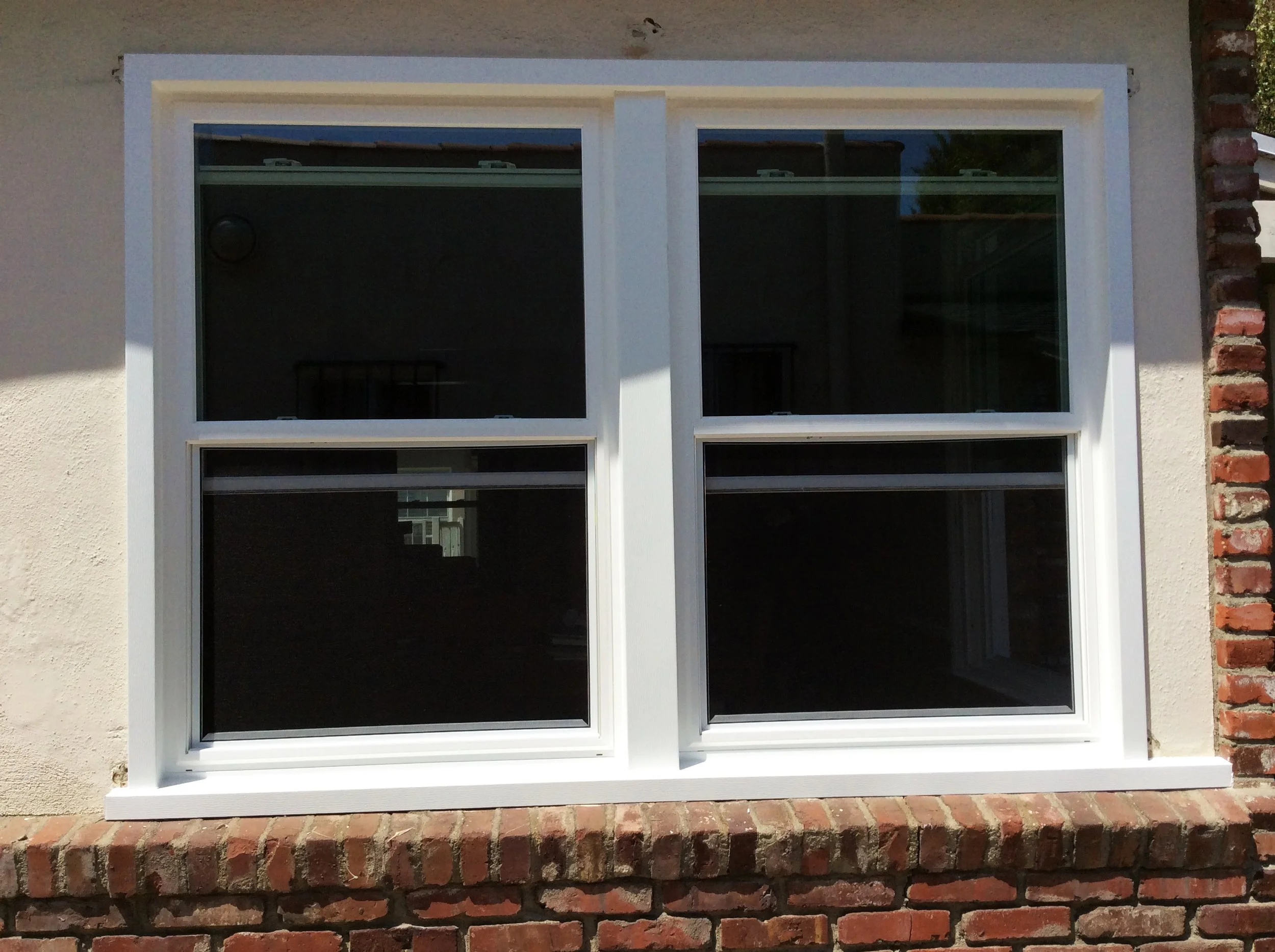 Replaced old aluminum windows to double pane windows