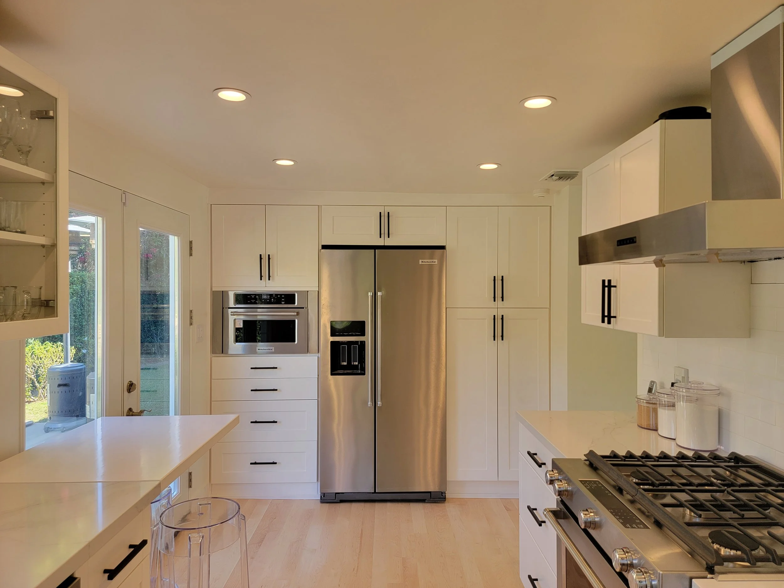 Added more pantry and cabinet for the kitchen