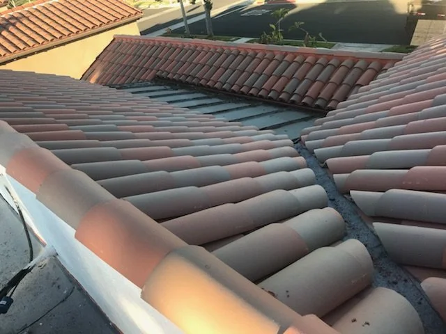 Installed boral tile roof