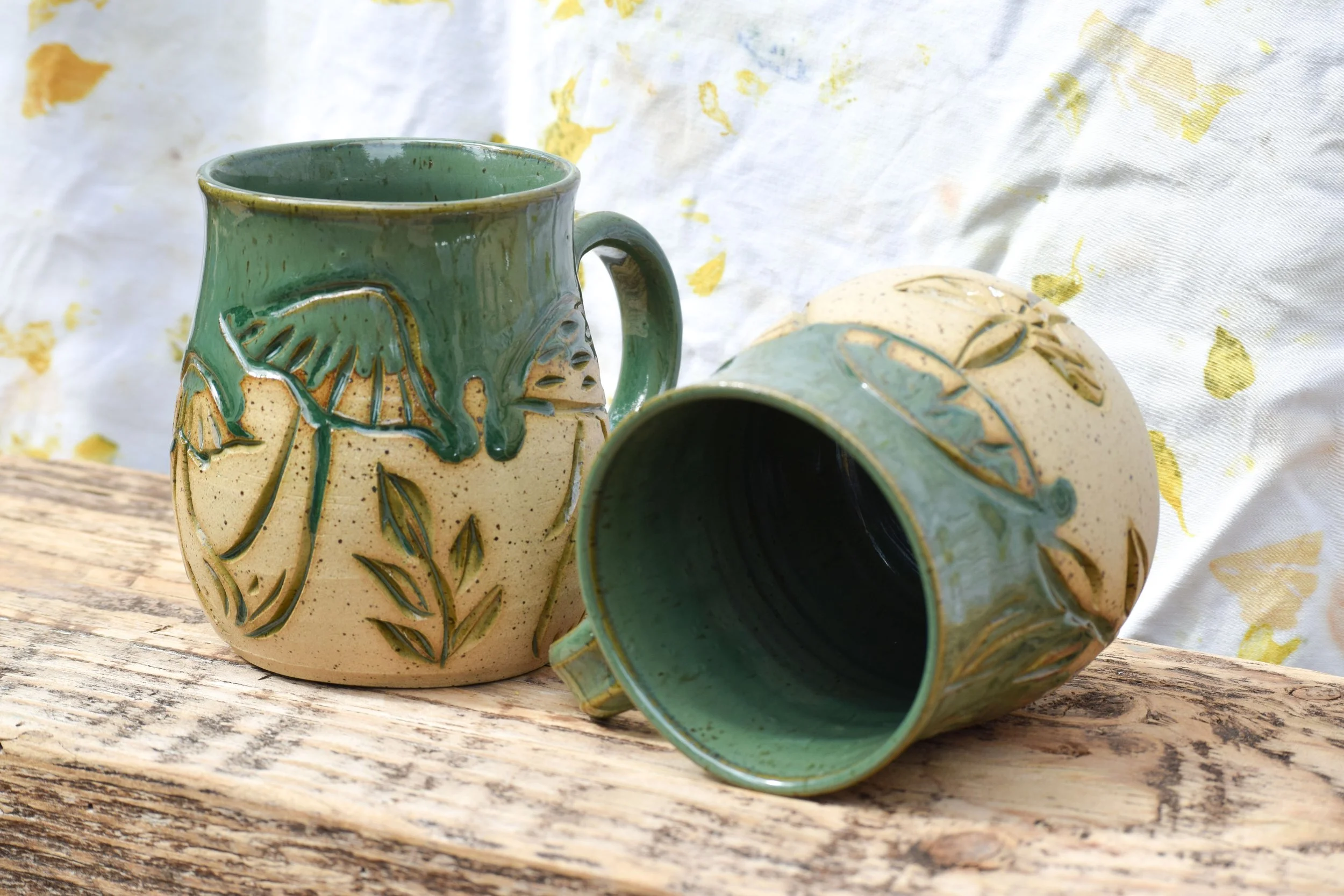 Moss Green Mushroom Mugs 5.jpg
