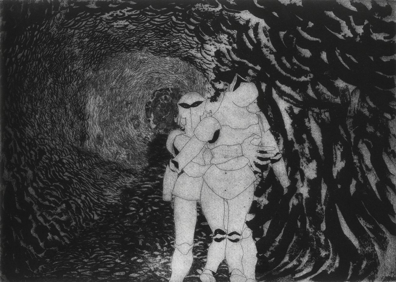 Denial, 37x30cm, Etching, Boris Kwok, 2025