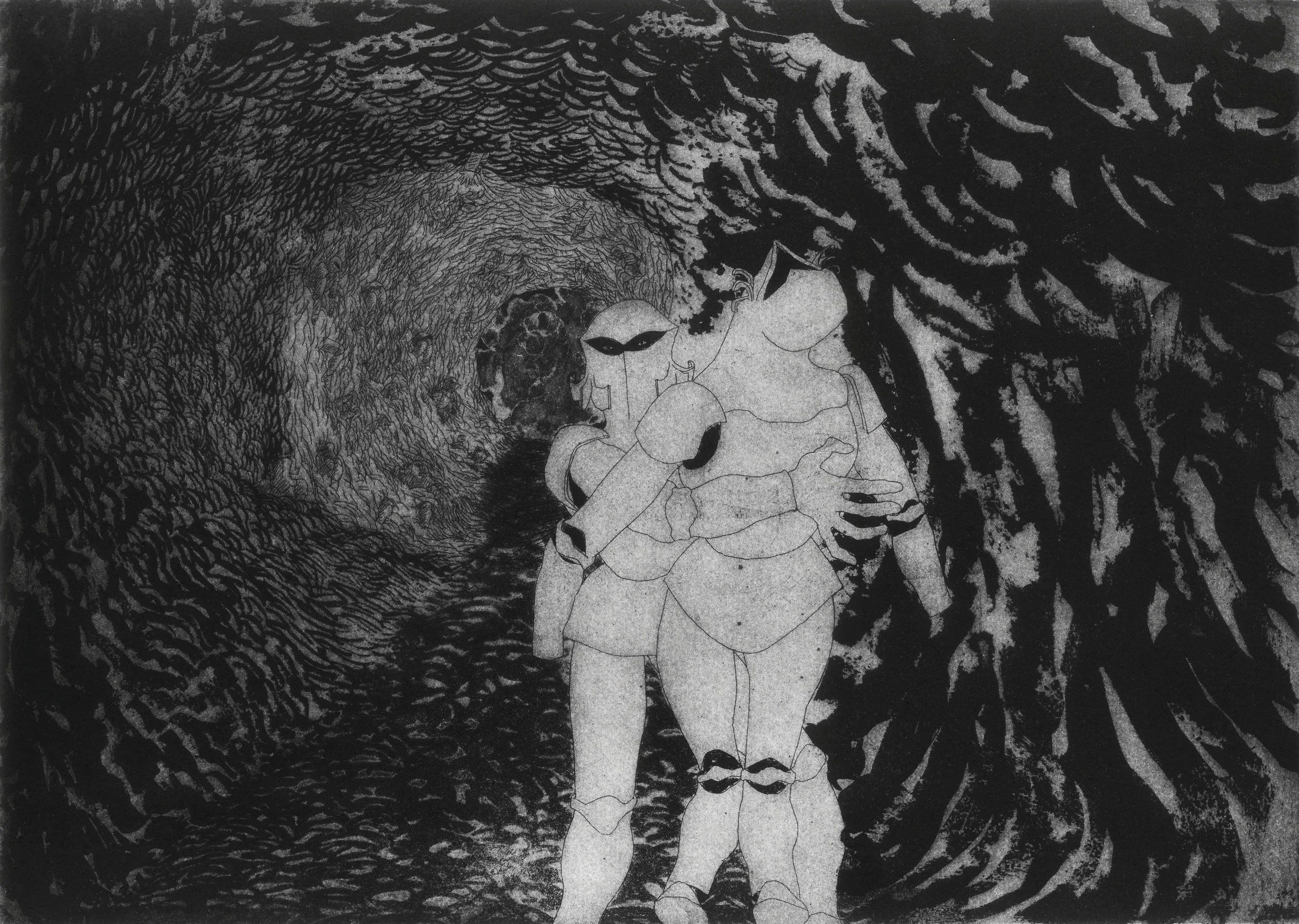 Denial, 37x30cm, Etching, Boris Kwok, 2025