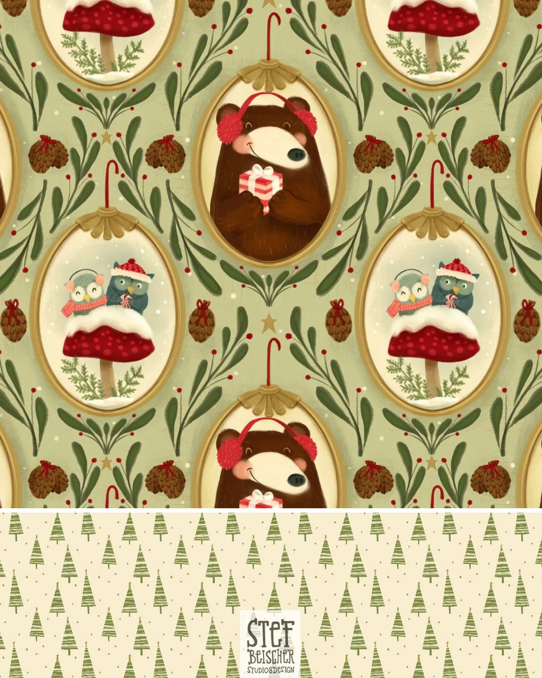 Christmas in August? Absolutely! 🎄 Meet the stars of my Woodland Christmas collection&mdash;cute and cuddly bears, wise little owls, playful mushrooms, pinecones, and evergreens galore in an earth tone palette. It&rsquo;s a mix of rustic charm and f