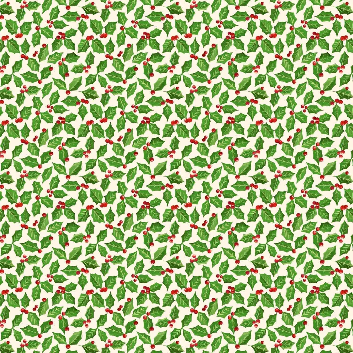 Winter florals are featured in this illustrated pattern design by Stephanie Beischer