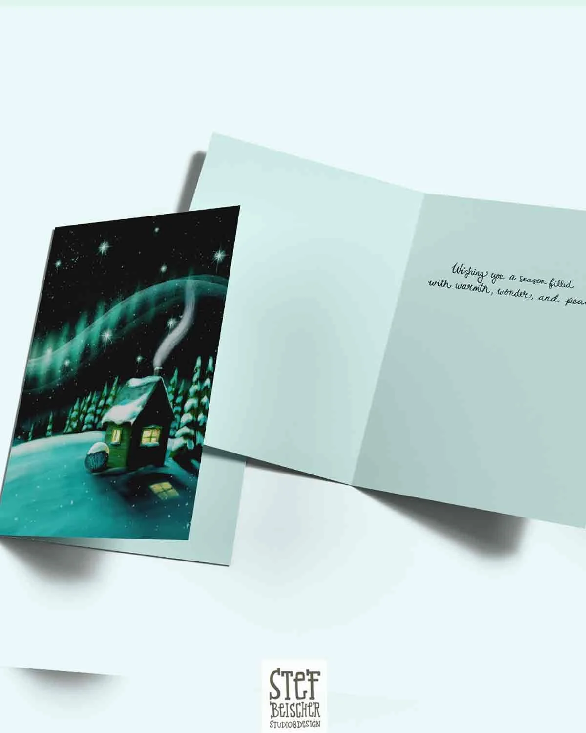 NORTHERN LIGHTS - 10 PACK - CHRISTMAS CARD BOXED SET 