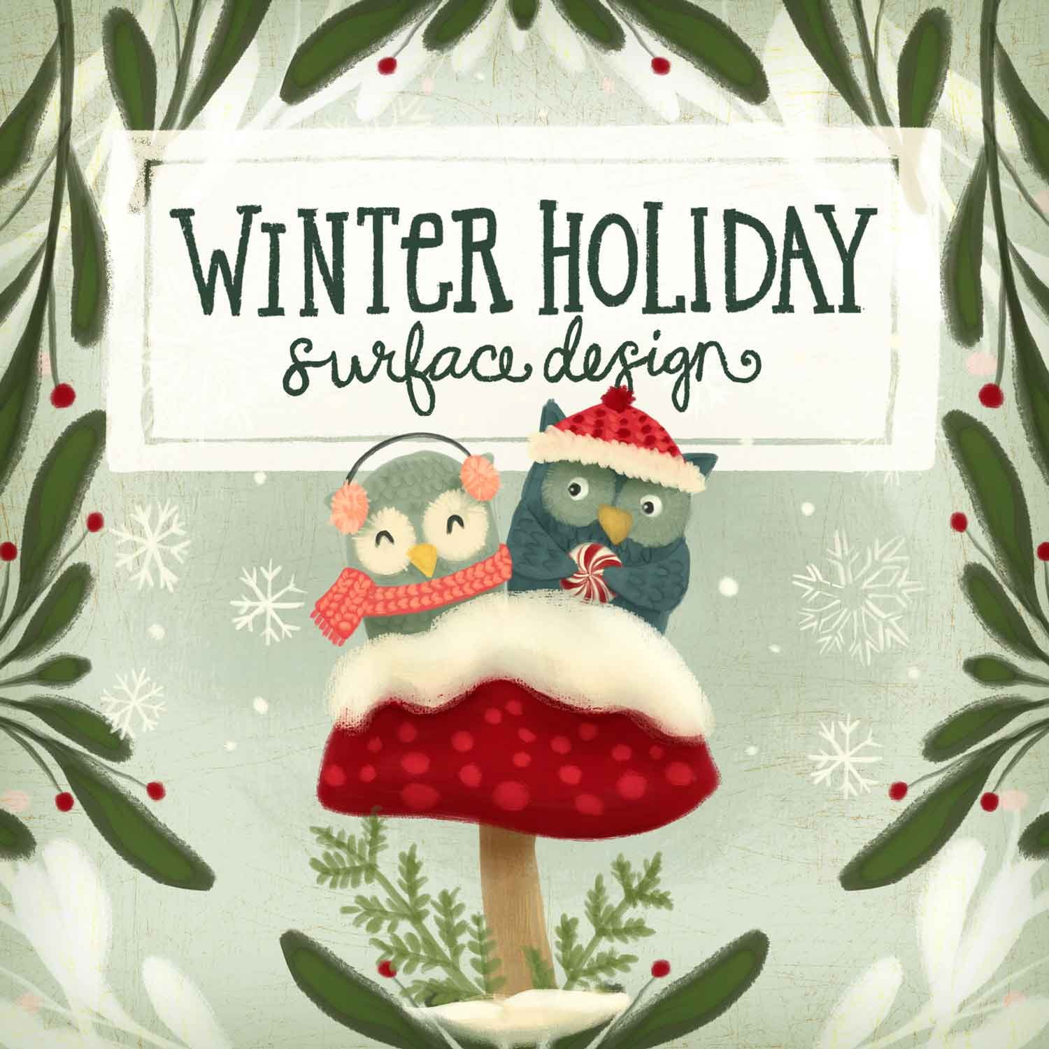 Winter Holiday Surface Design