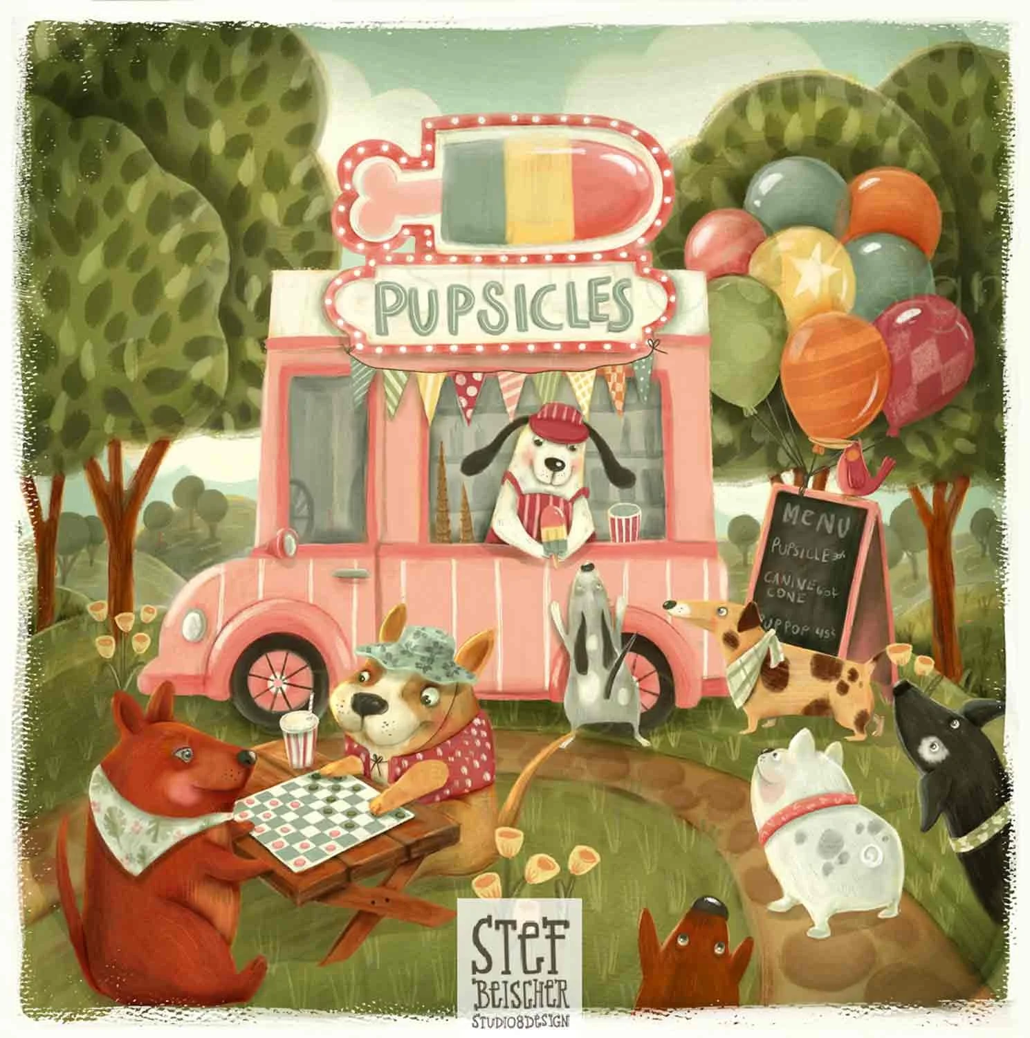 Cute-dog-park-childrens-illustration-stephanie-beischer.jpg