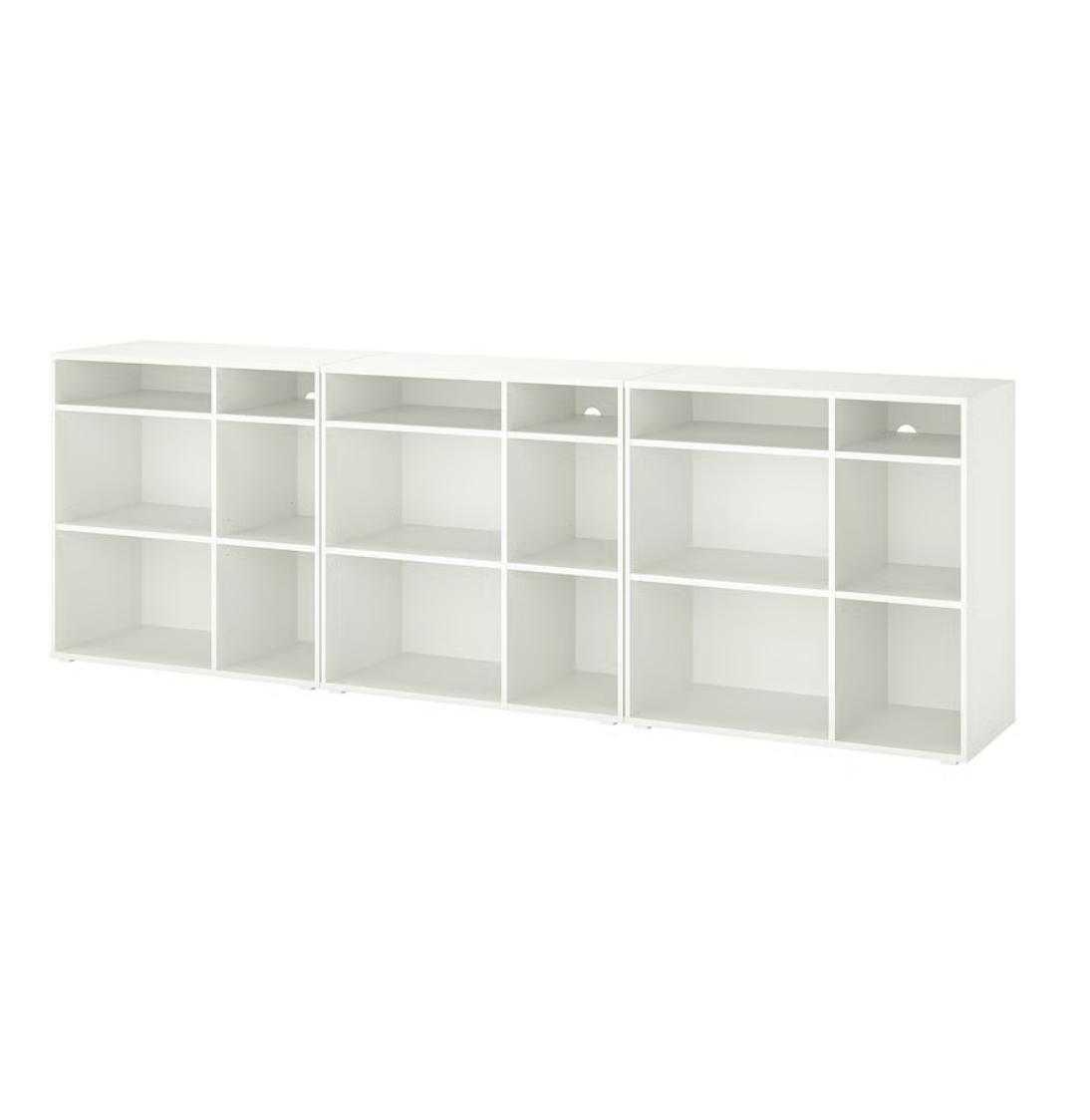 white vihals bookcase