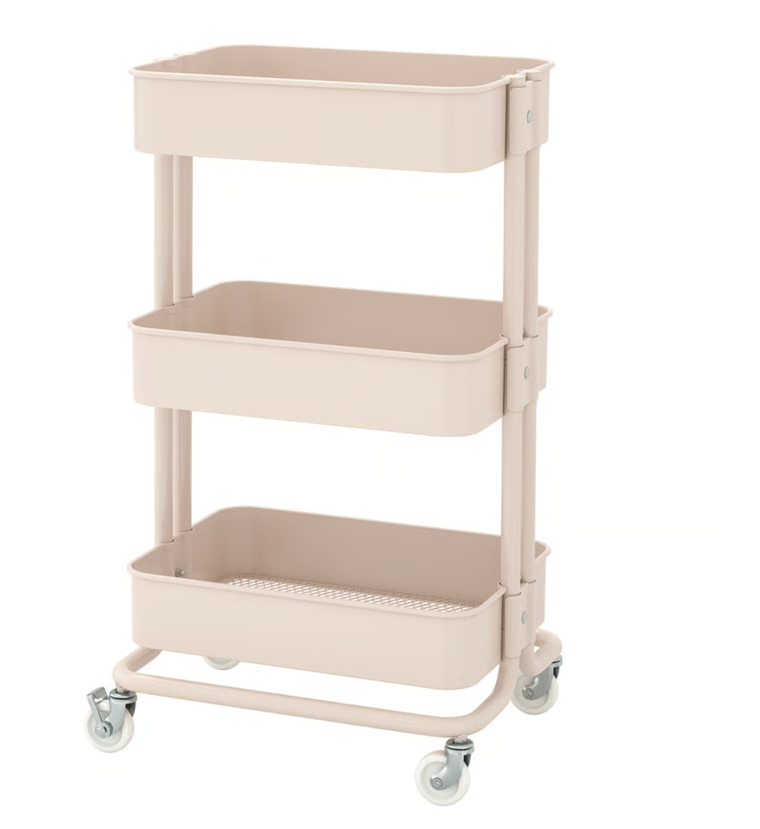 pink utility cart