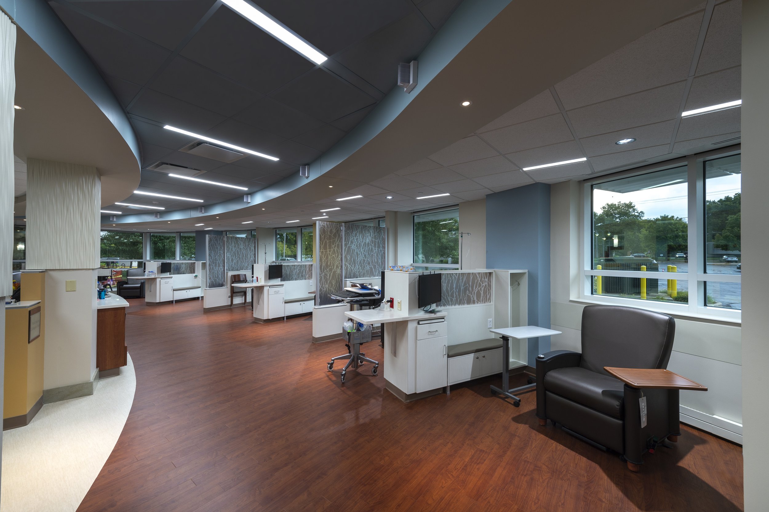 Infusion Bays, Goshen Health, Center for Cancer Care