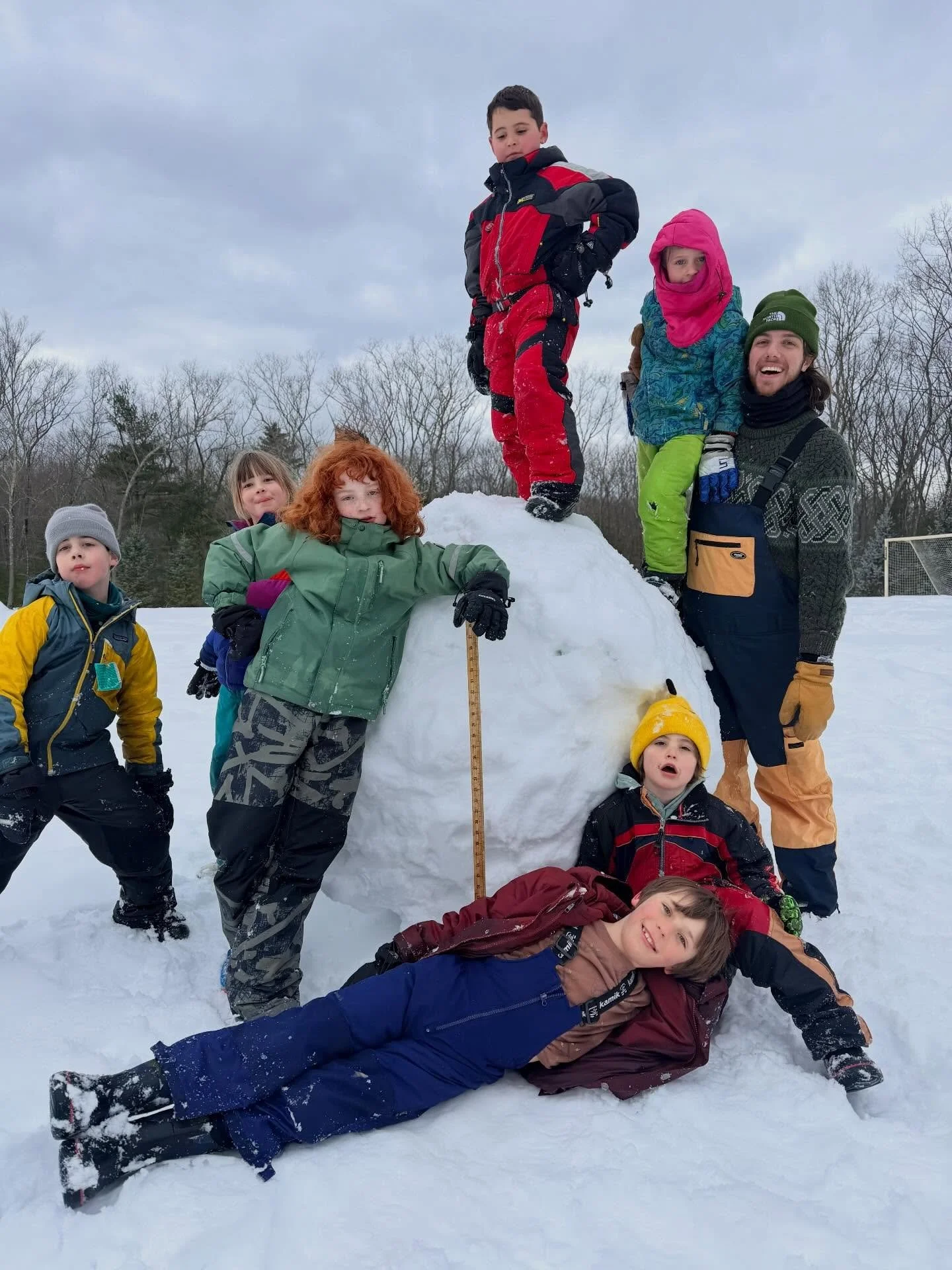 The Birches Afterschool crew set a school record for constructing the largest snowball on campus. All that hard work led to some amazing play! Way to go, Afterschool! ❄️ #natureschool #getoutside