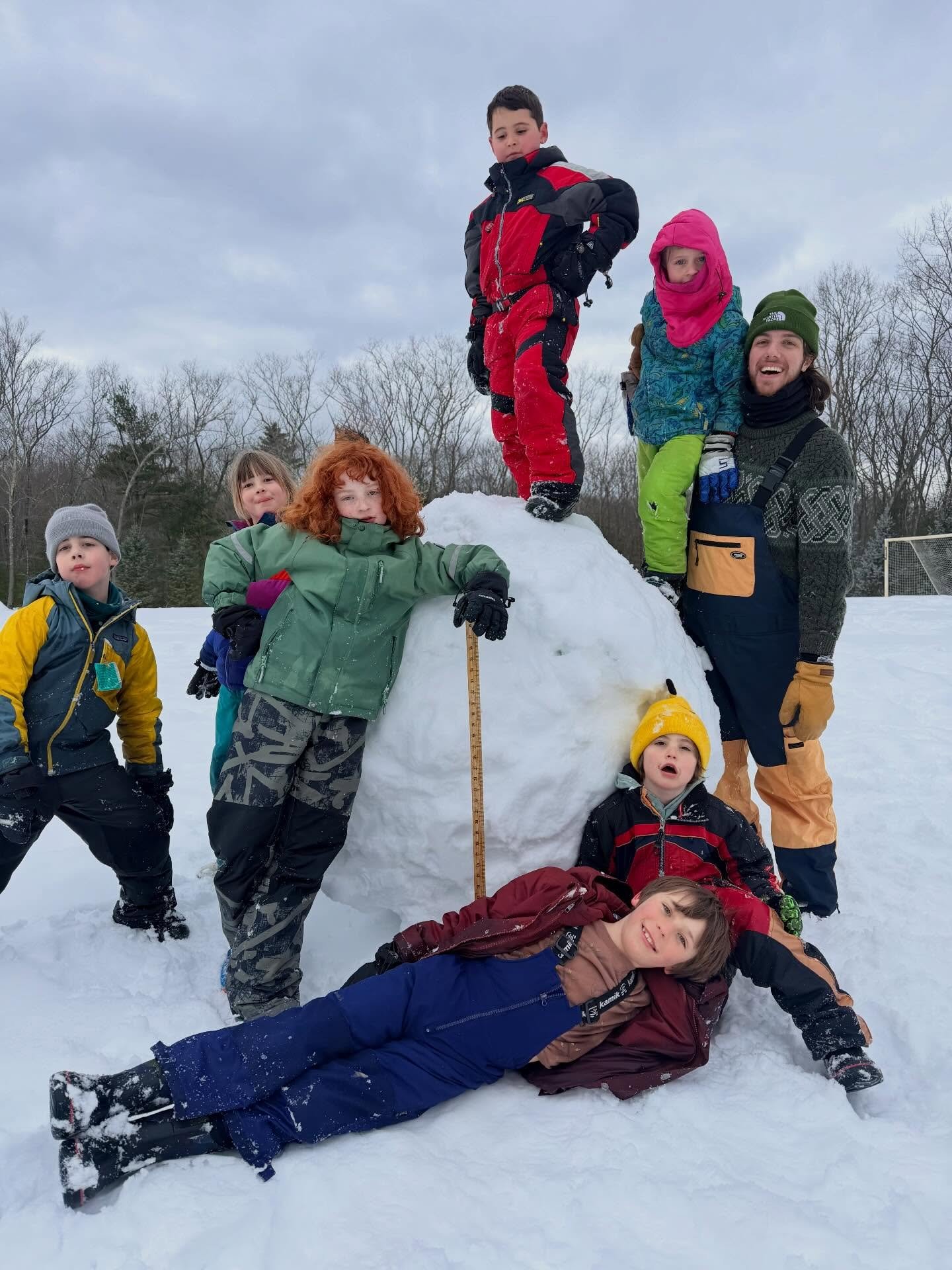 The Birches Afterschool crew set a school record for constructing the largest snowball on campus. All that hard work led to some amazing play! Way to go, Afterschool! ❄️ #natureschool #getoutside