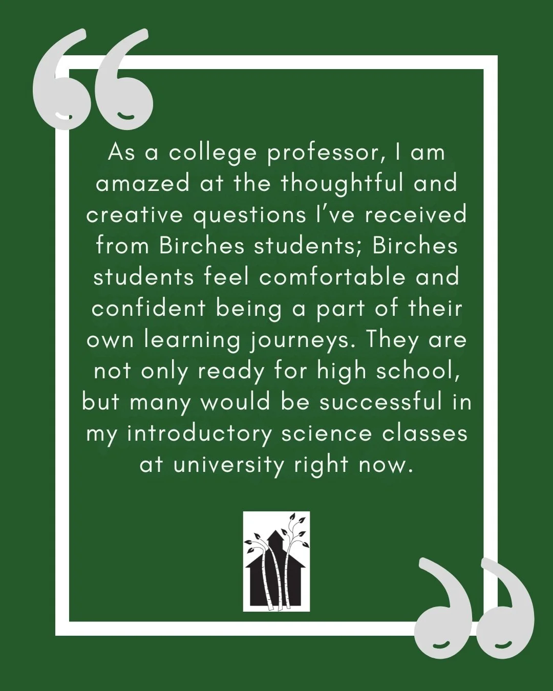 Thinking about back to school? Wondering what the right learning environment is for your child? Learn how Birches School nurtures creativity, cultivates curiosity, and empowers our K-8 students in our nature-based program. We can't wait to meet your 