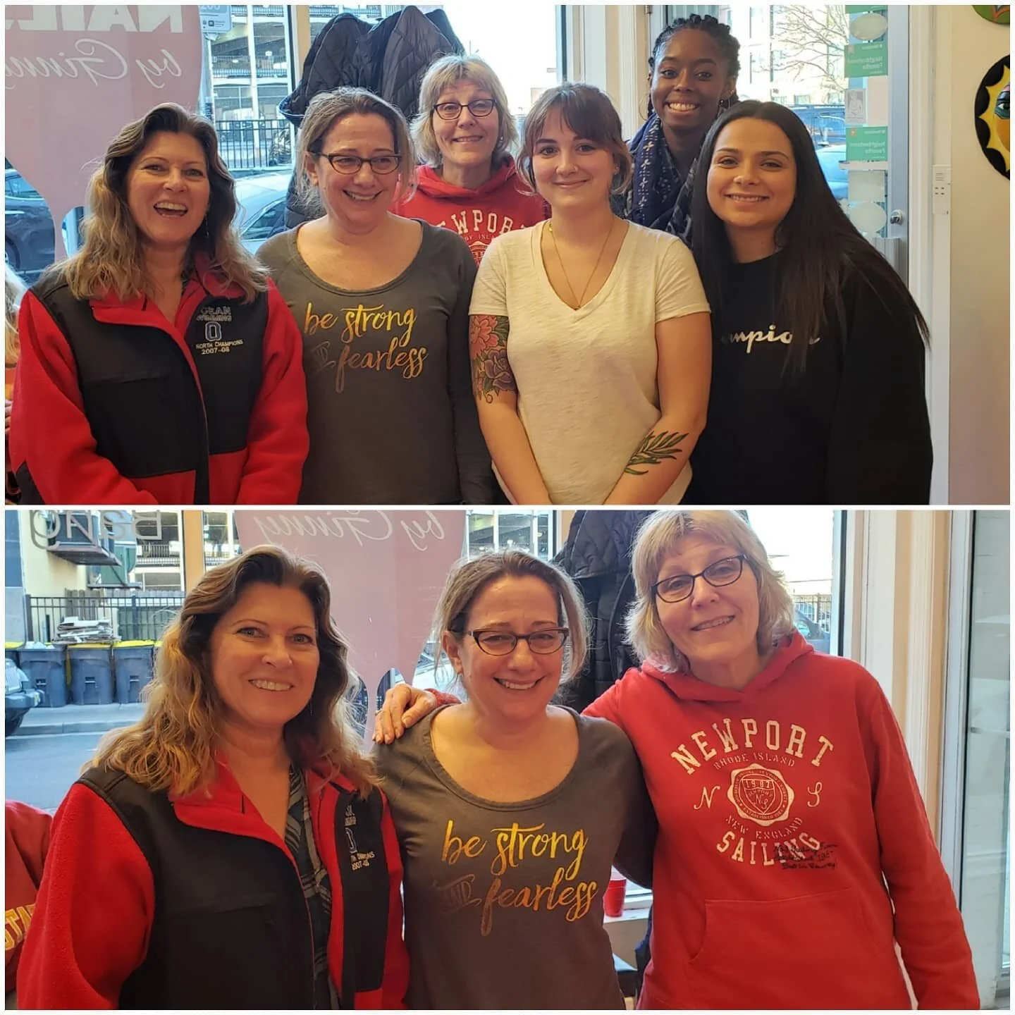 Today our team had the privilege of pampering a few women in #AsburyPark in collaboration with #communitykarma  WHNAP TEAM Thank you @purpleglazedonuts @tuscanybytheseabb for your donations #givebacktothecommunity It warms our hearts to elevate the s