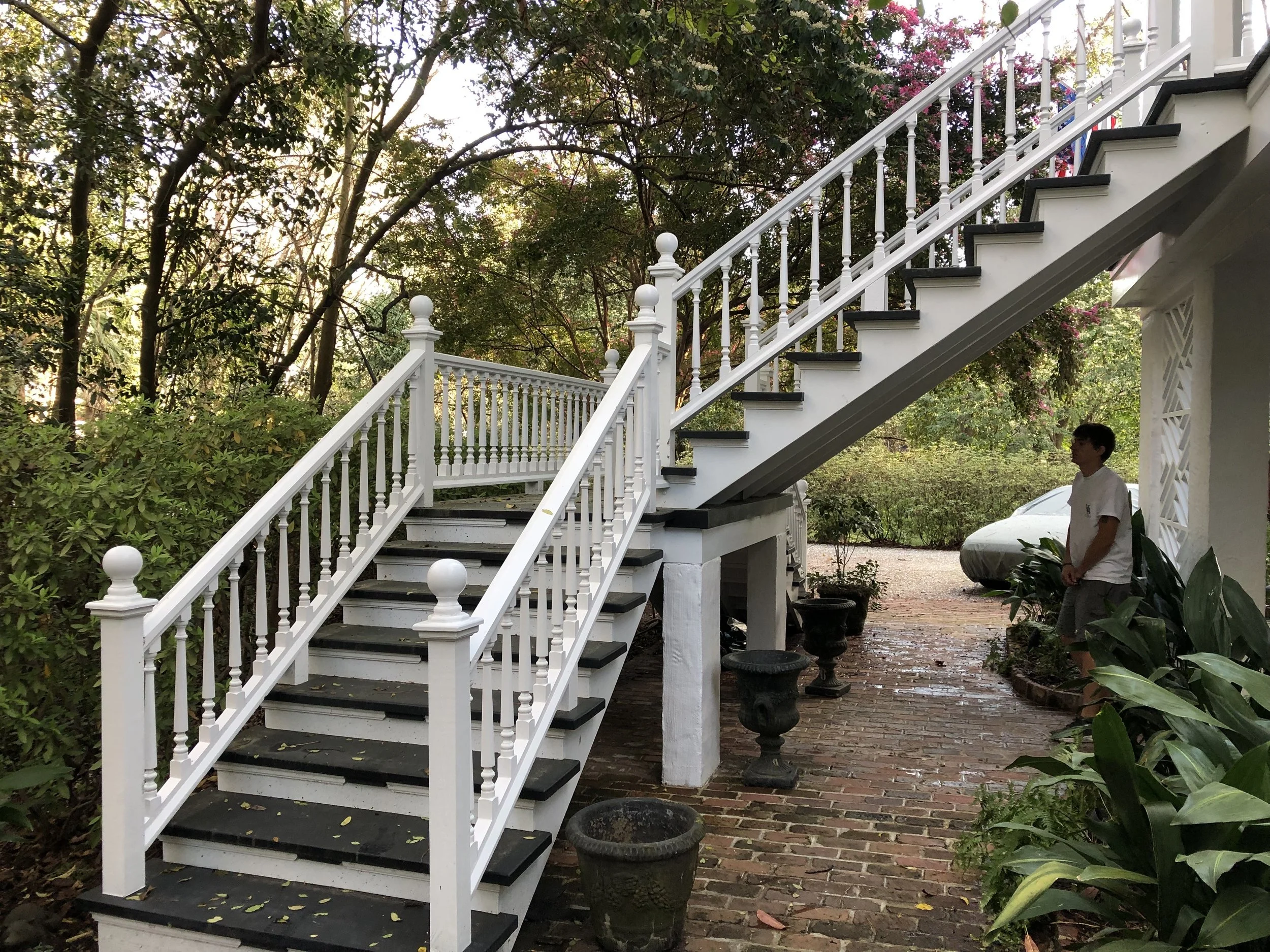 Rebuilt Front Steps on Mid 1800s Home