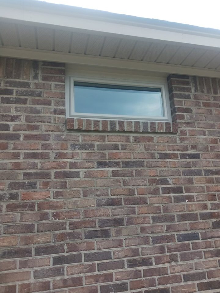 Bathroom window in shower after remodel