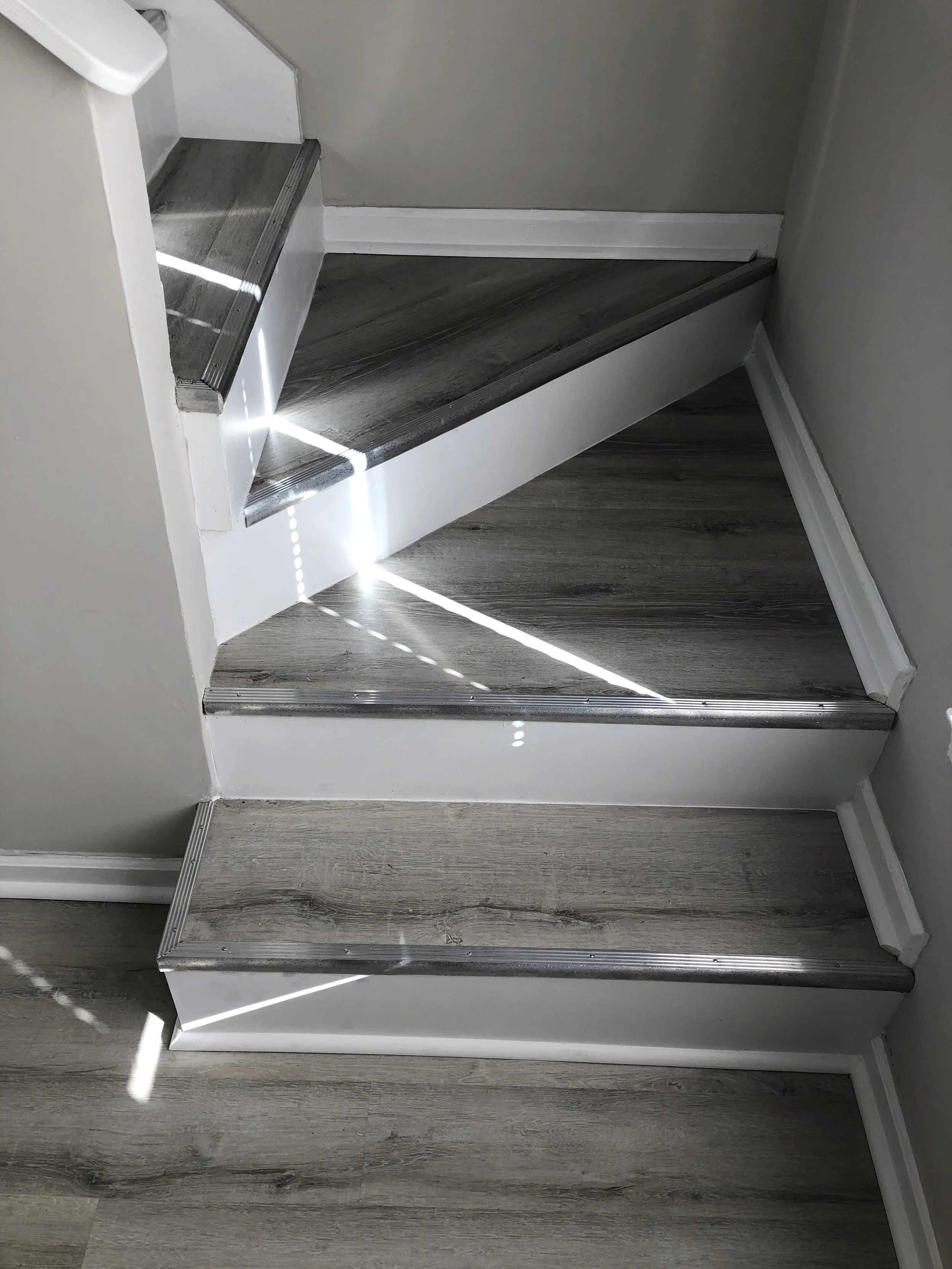 Finished indoor stairs