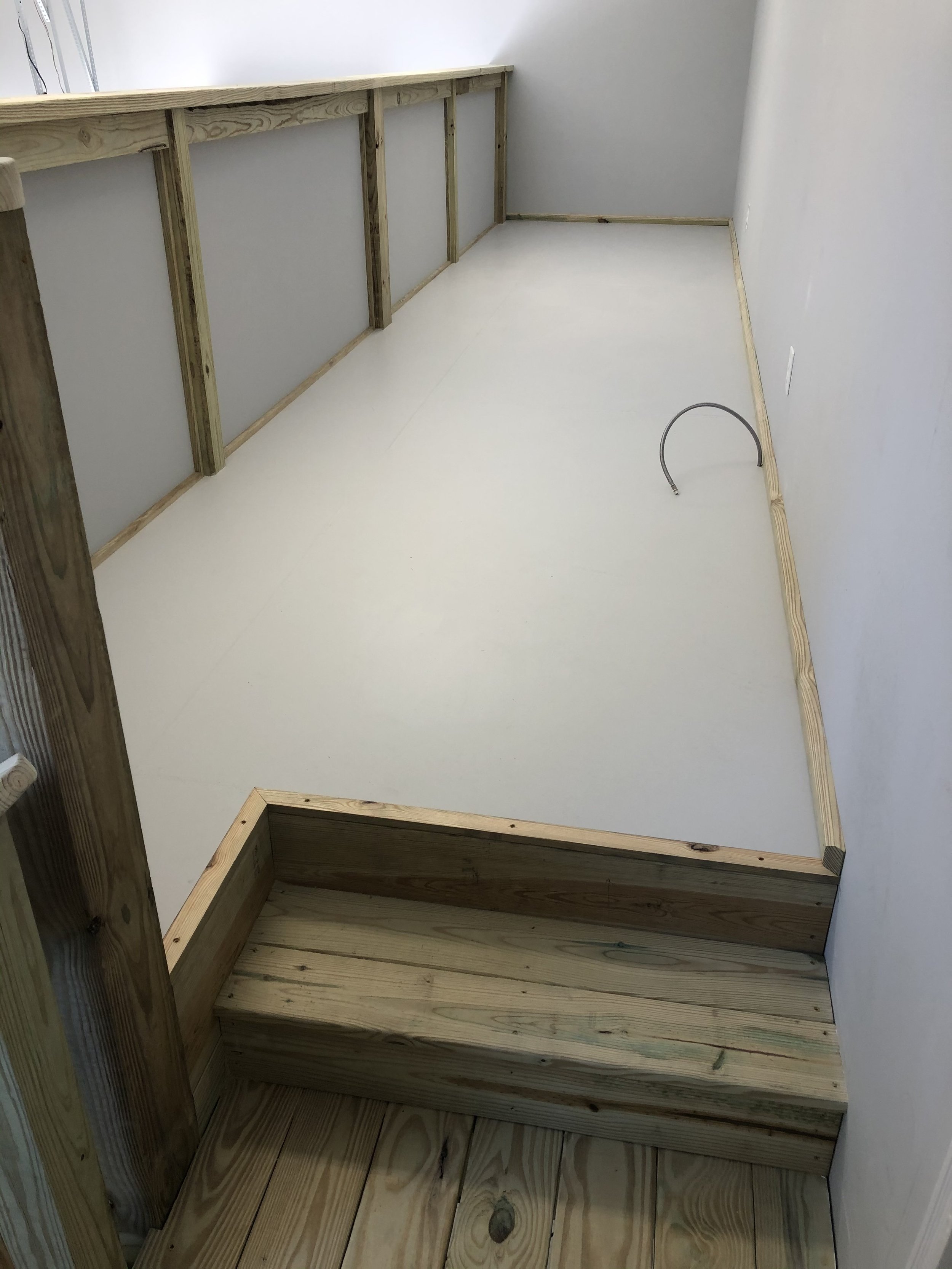 After - a closed deck for storage