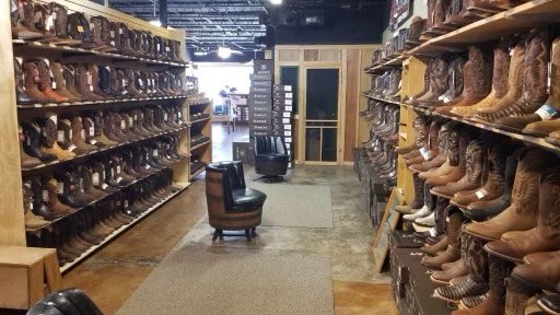 Completed Display Structure at Stone Boot Co. in West Columbia, SC