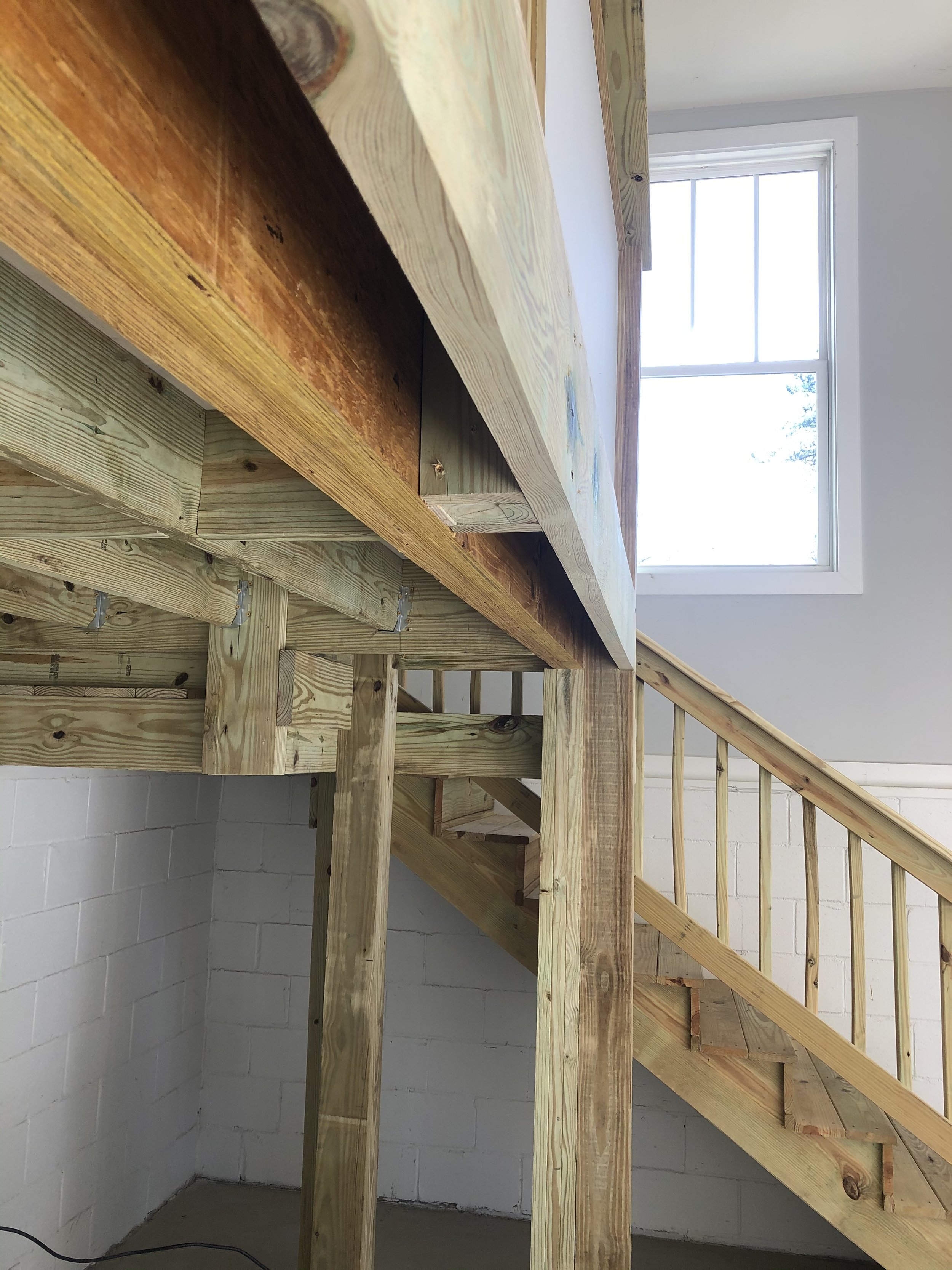 After - a closed deck for storage