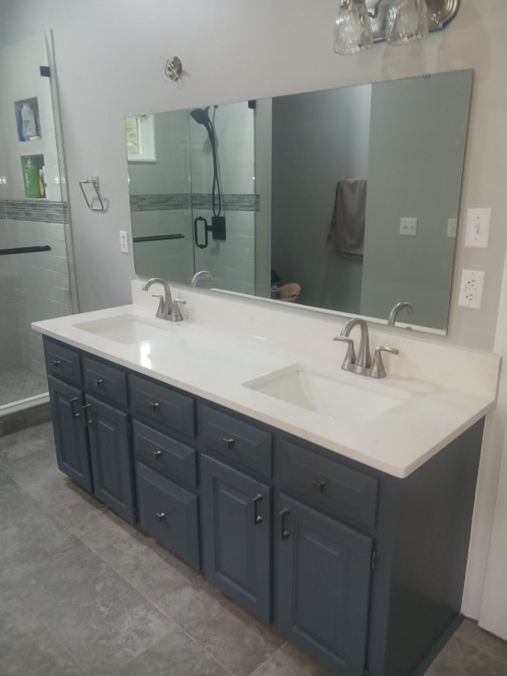Bathroom remodel after