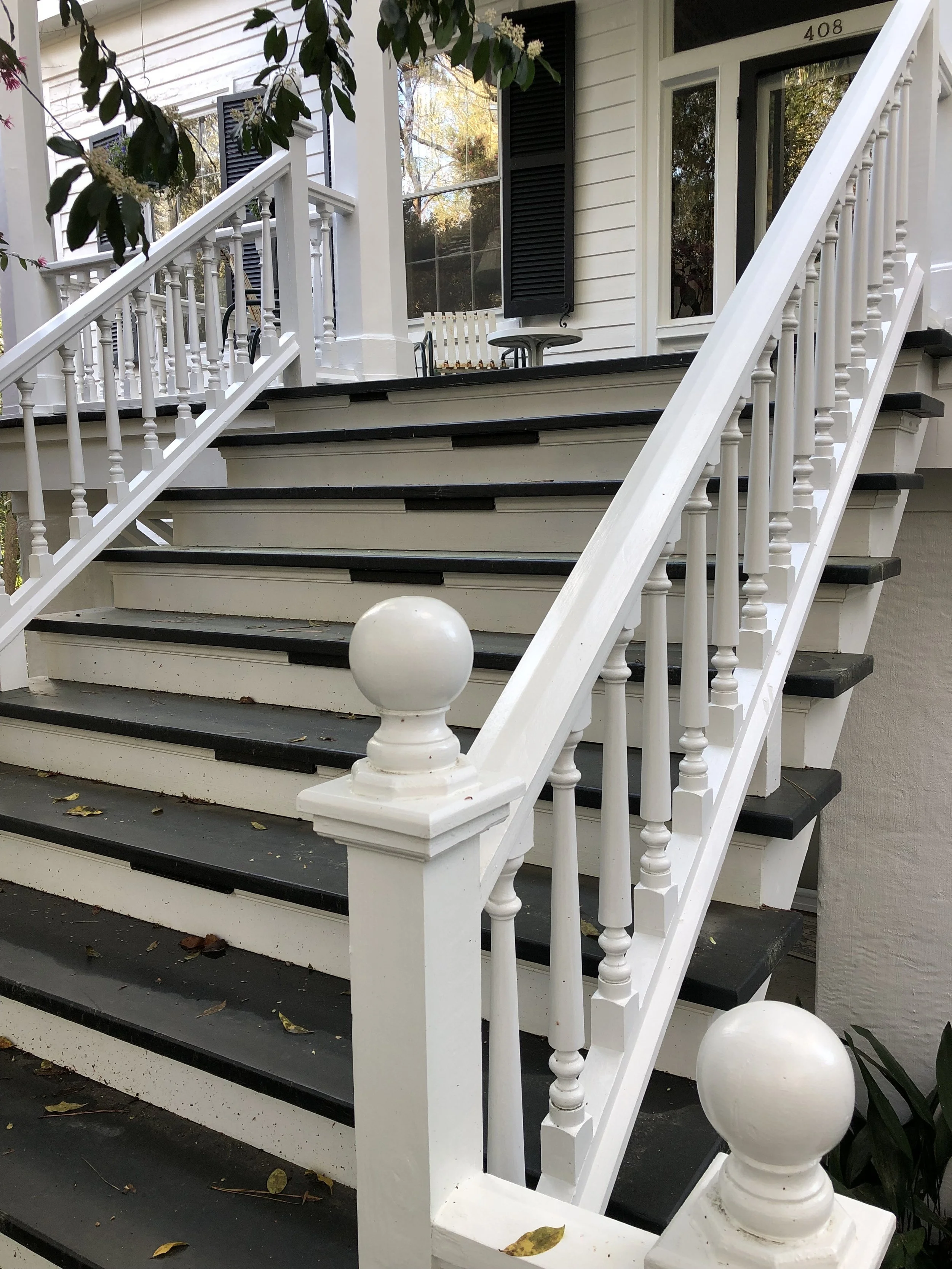 Rebuilt Front Steps on Mid 1800s Home