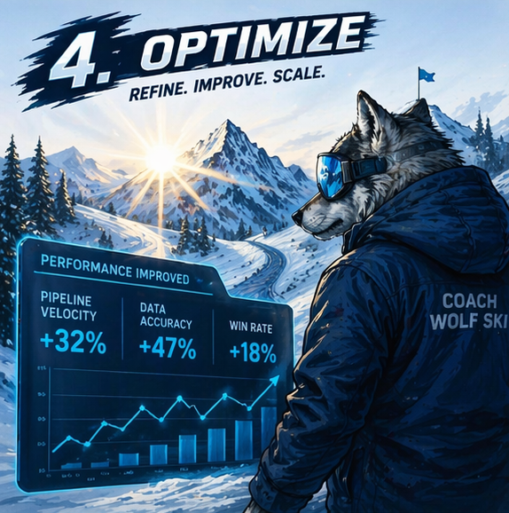 Optimize your revenue like a downhill run improving pipeline velocity, data accuracy, and win rates for faster, scalable growth