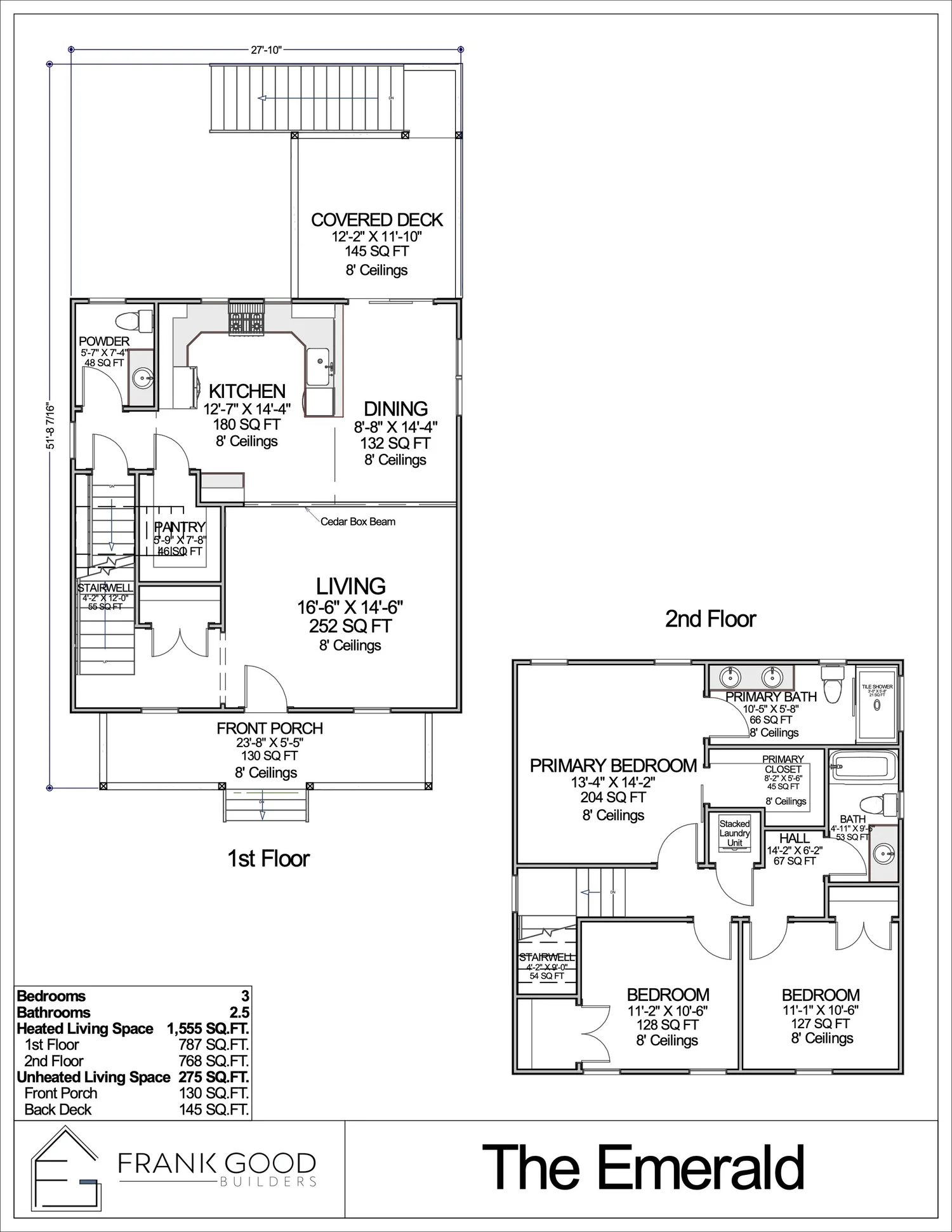 The Emerald floor plan