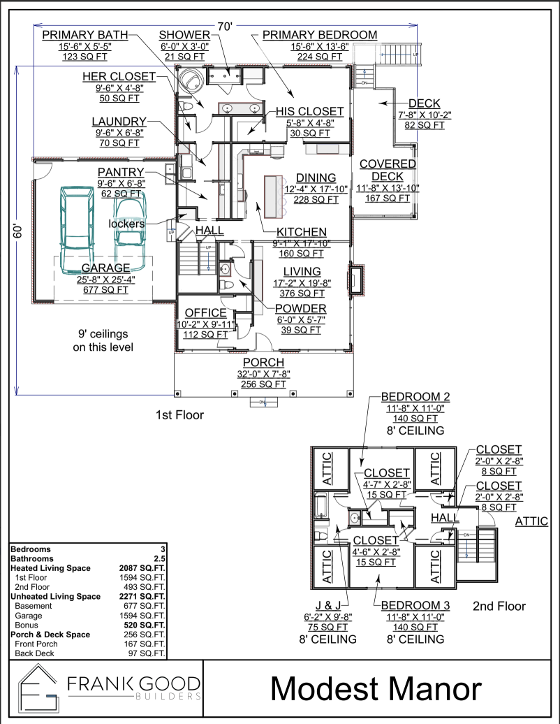 Modest Manor floor plan