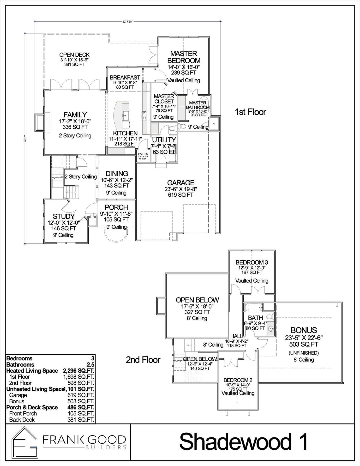 Shadewood floor plan