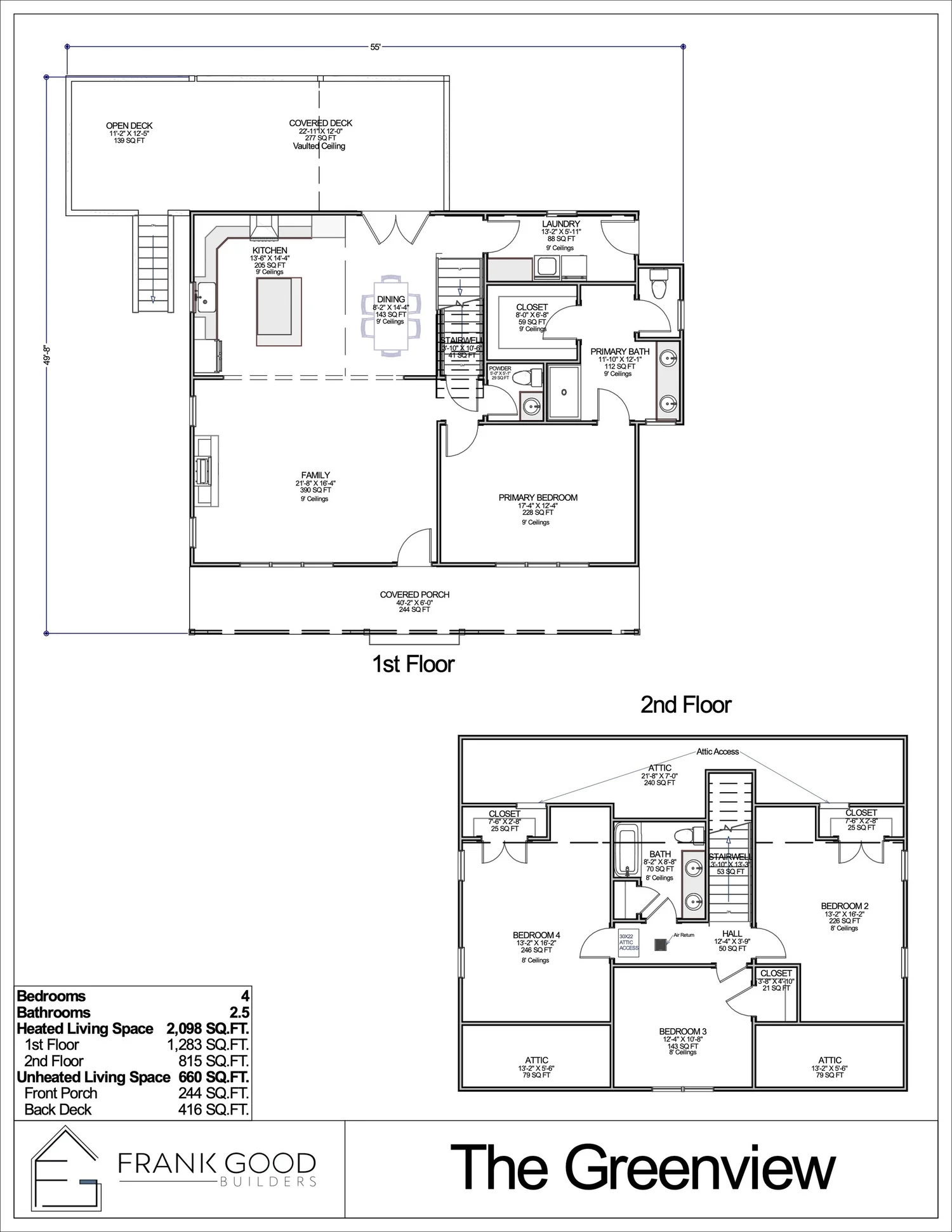 The Greenview floor plan