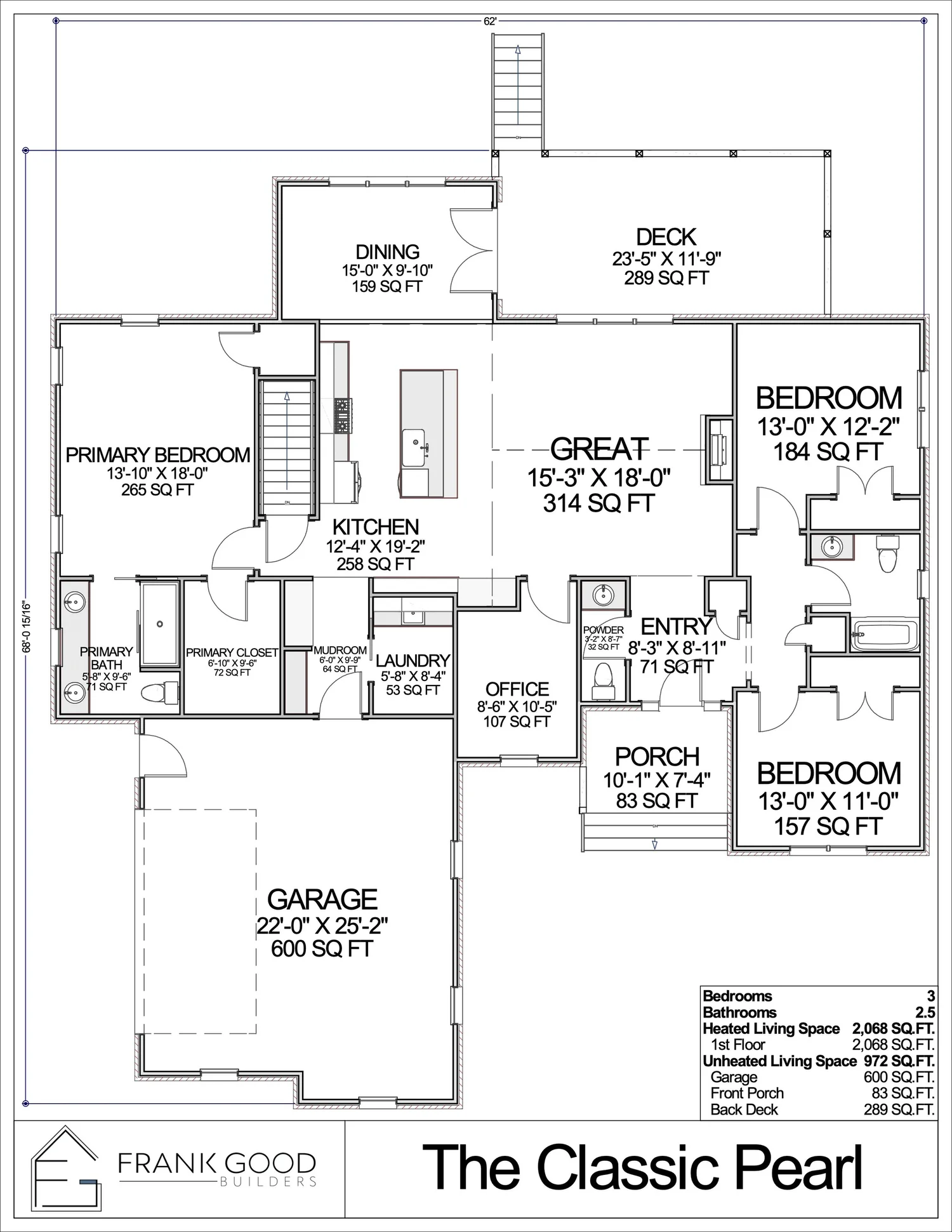 The Classic Pearl floor plan