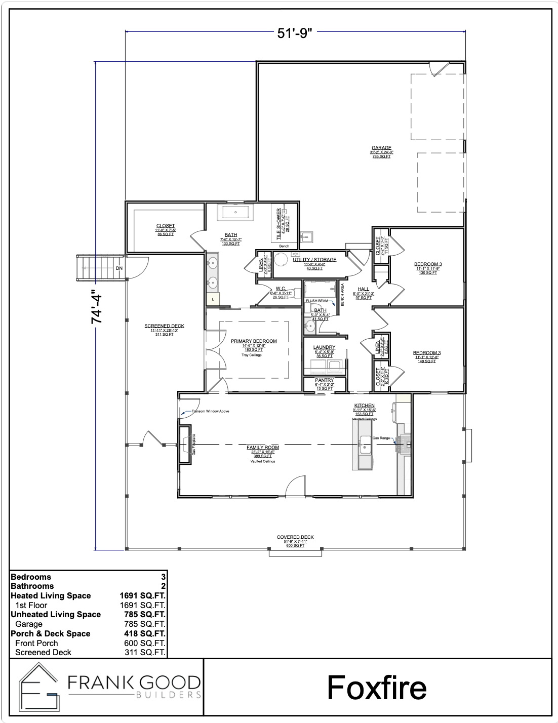 Foxfire floor plan