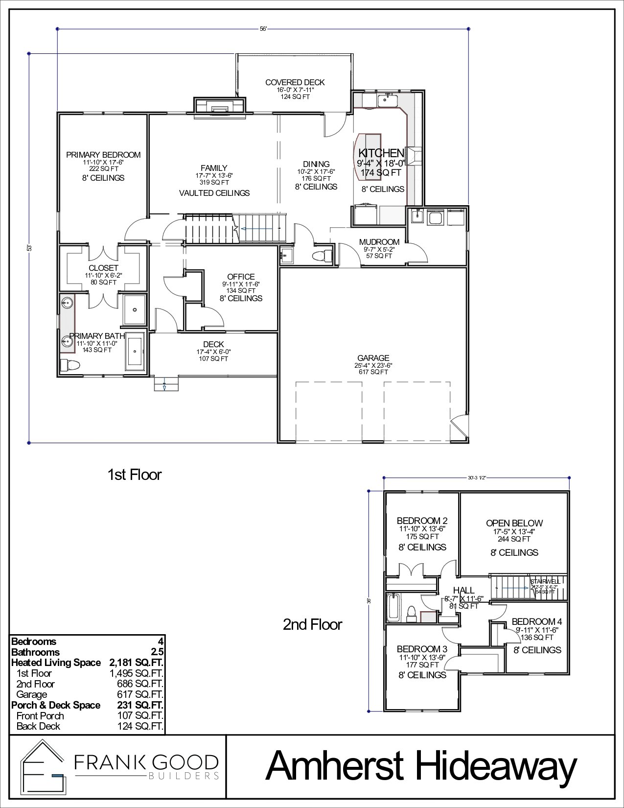 Amherst Hideaway floor plan