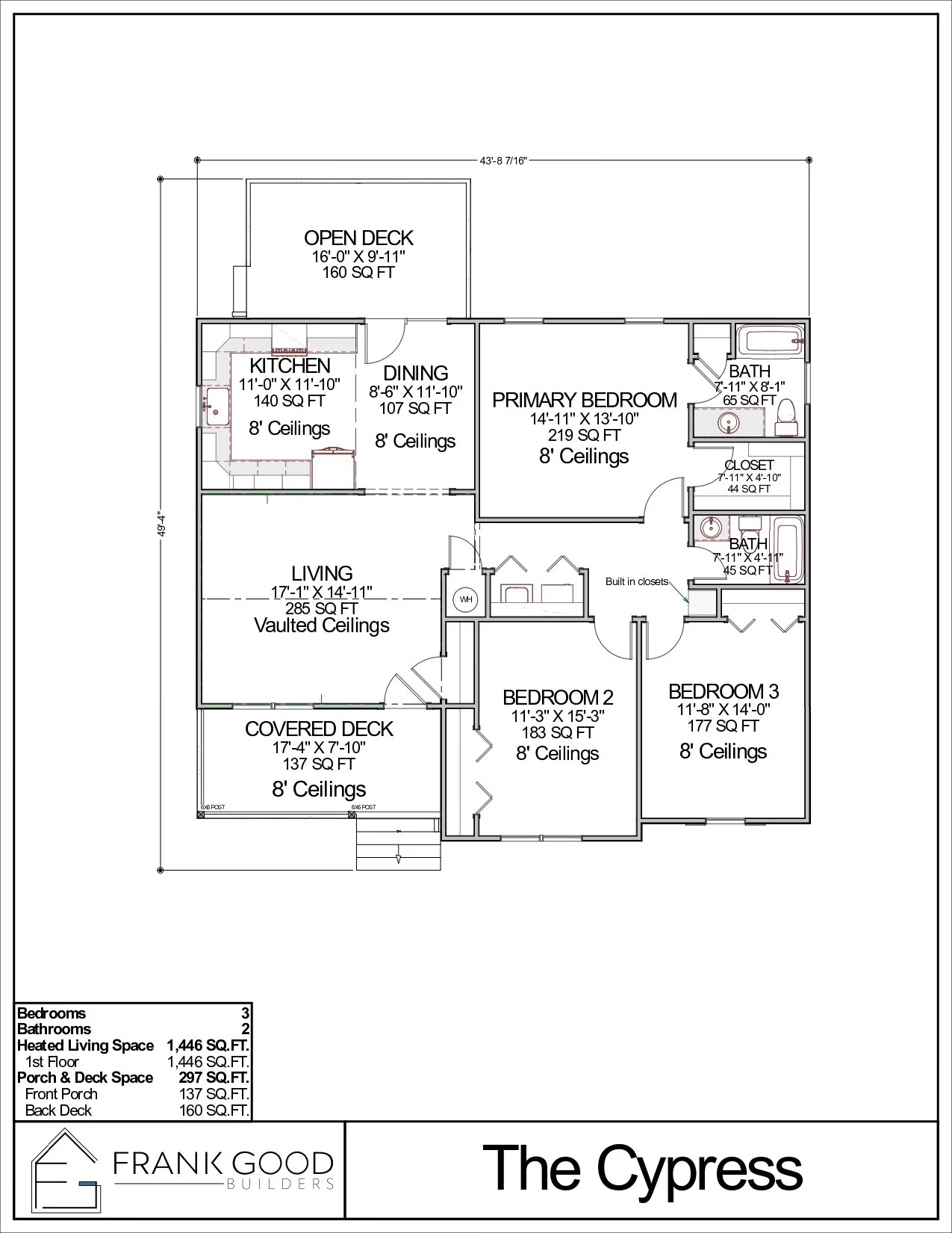 The Cypress floor plan